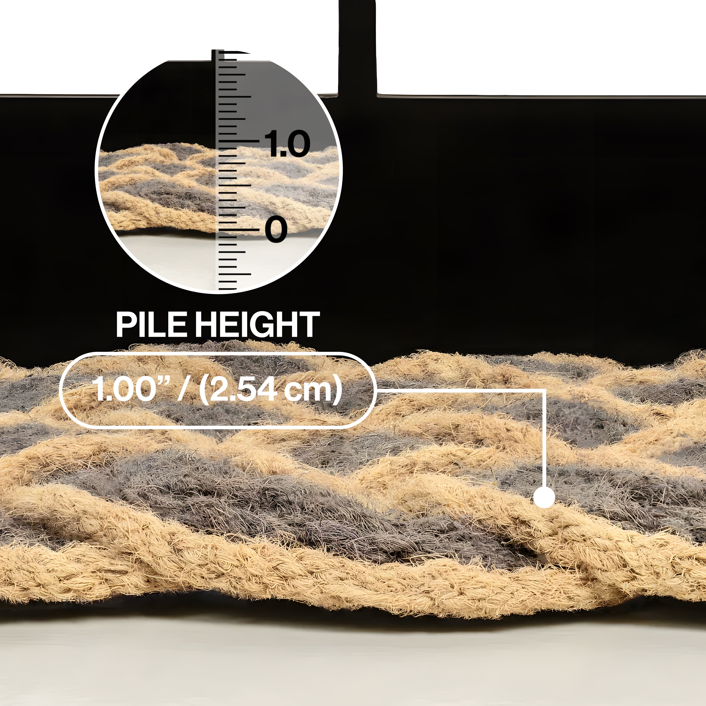 Maeve Classic Coastal Scalloped Basketweave Coir Indoor/Outdoor Door Mat, Set of 2