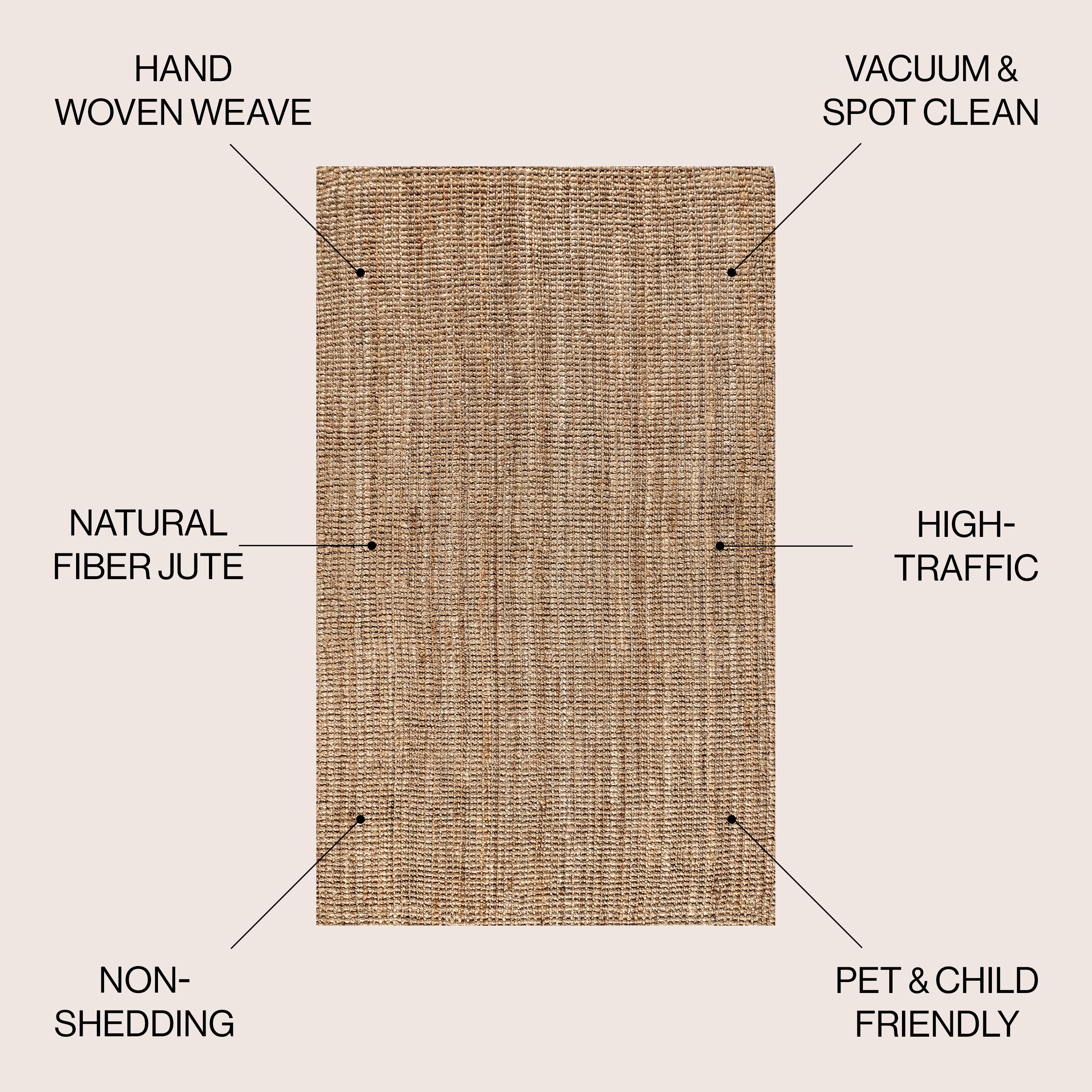 Pata Hand Woven Chunky Jute Area Rug