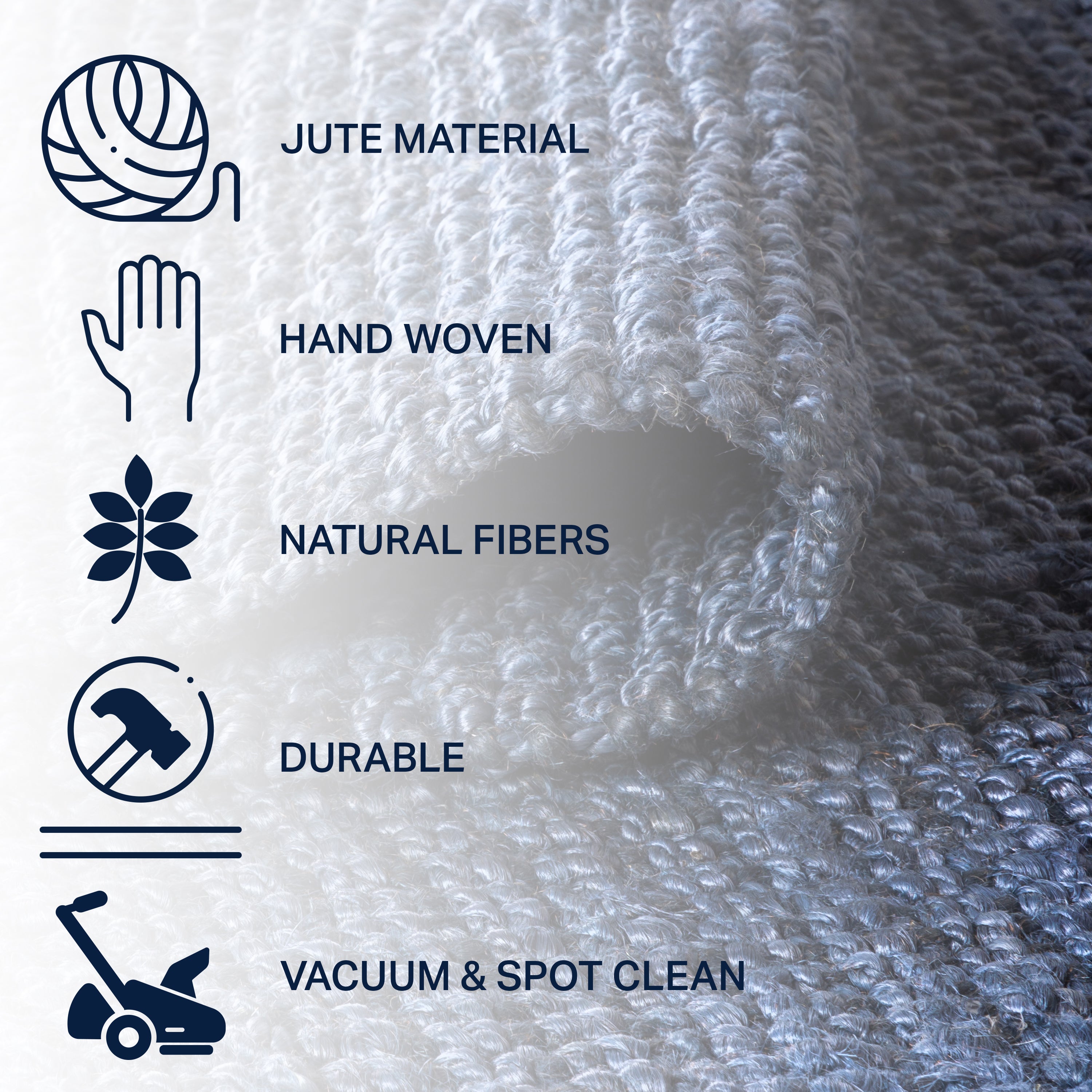 Pata Hand Woven Chunky Jute Area Rug