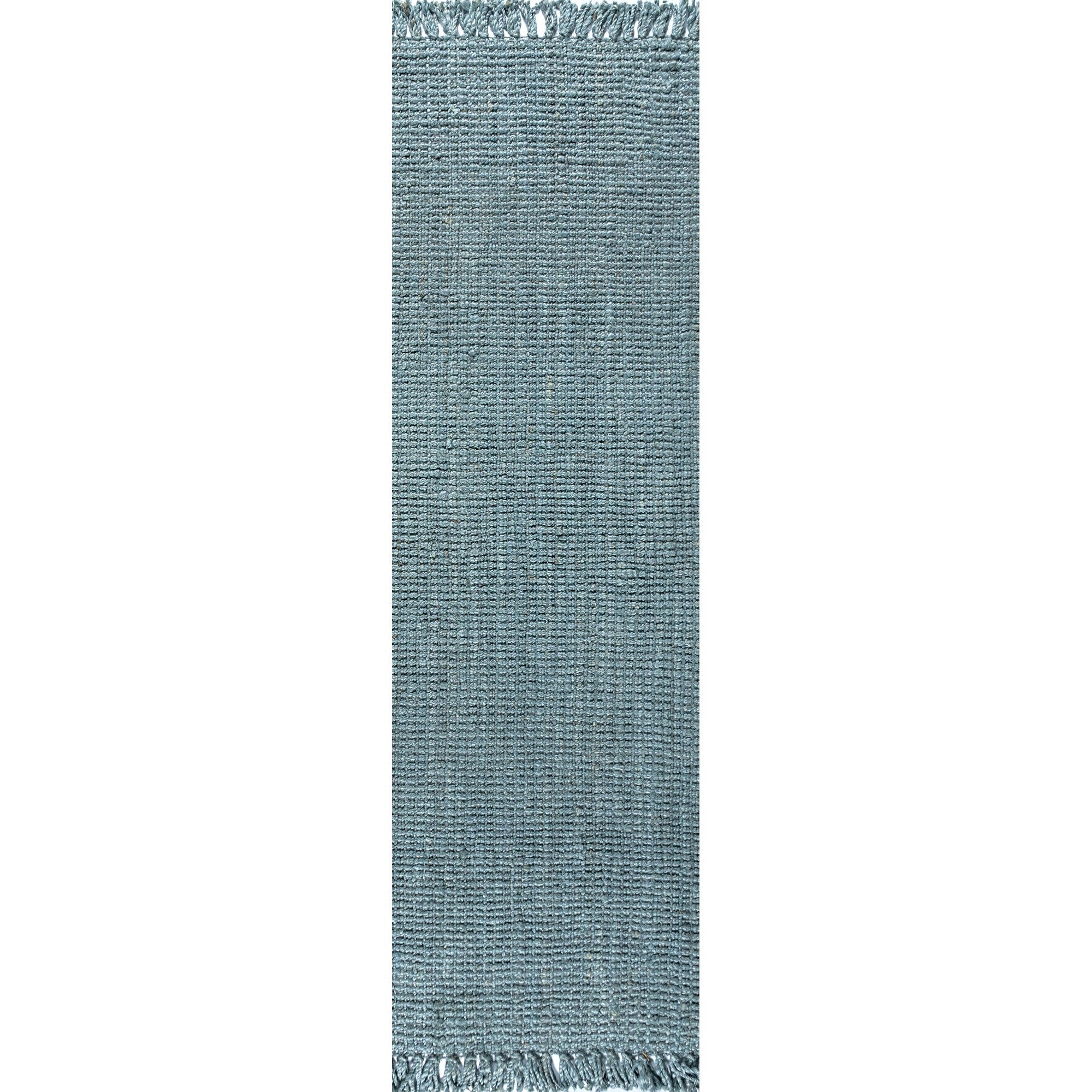 Pata Hand Woven Chunky Jute with Fringe Area Rug