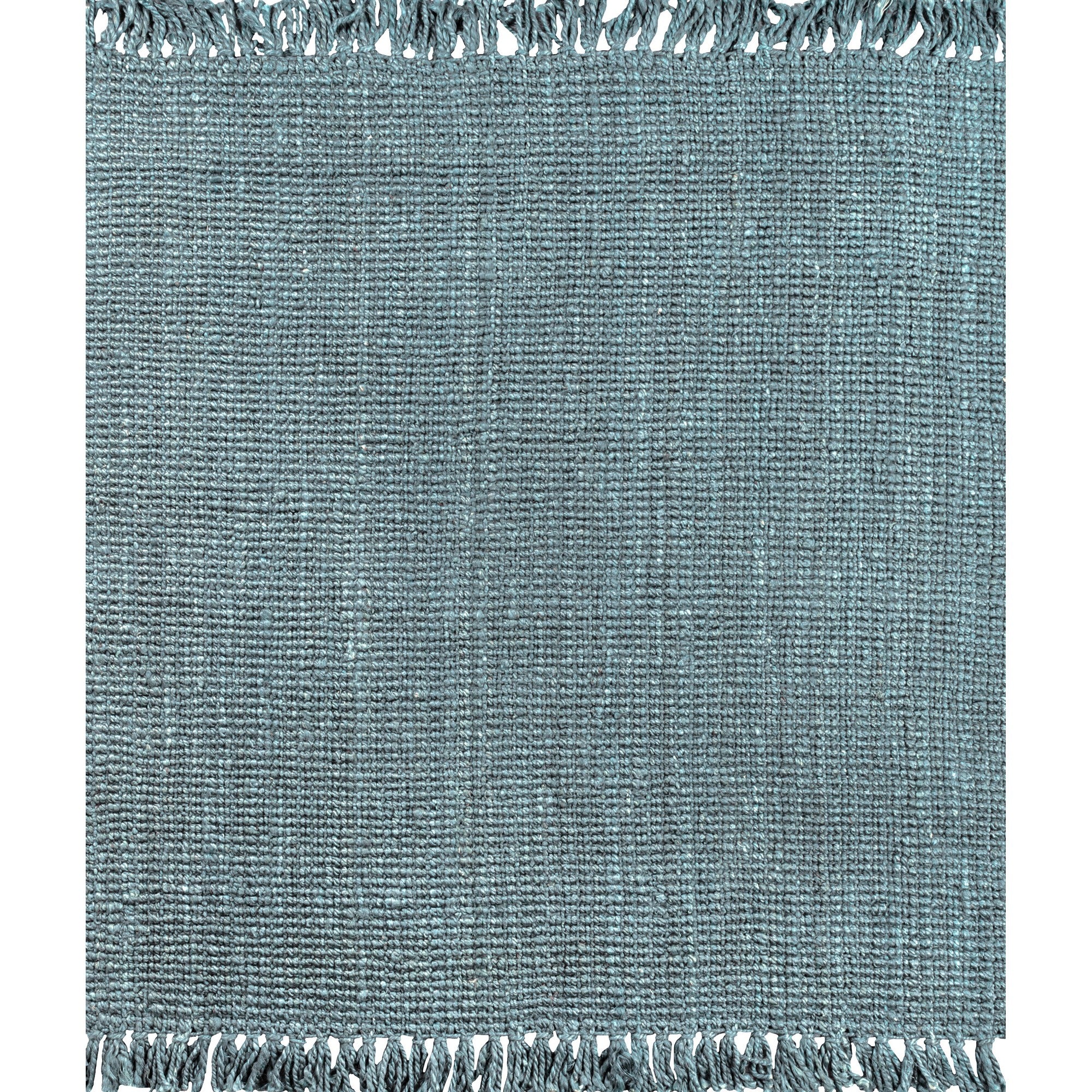 Pata Hand Woven Chunky Jute with Fringe Area Rug