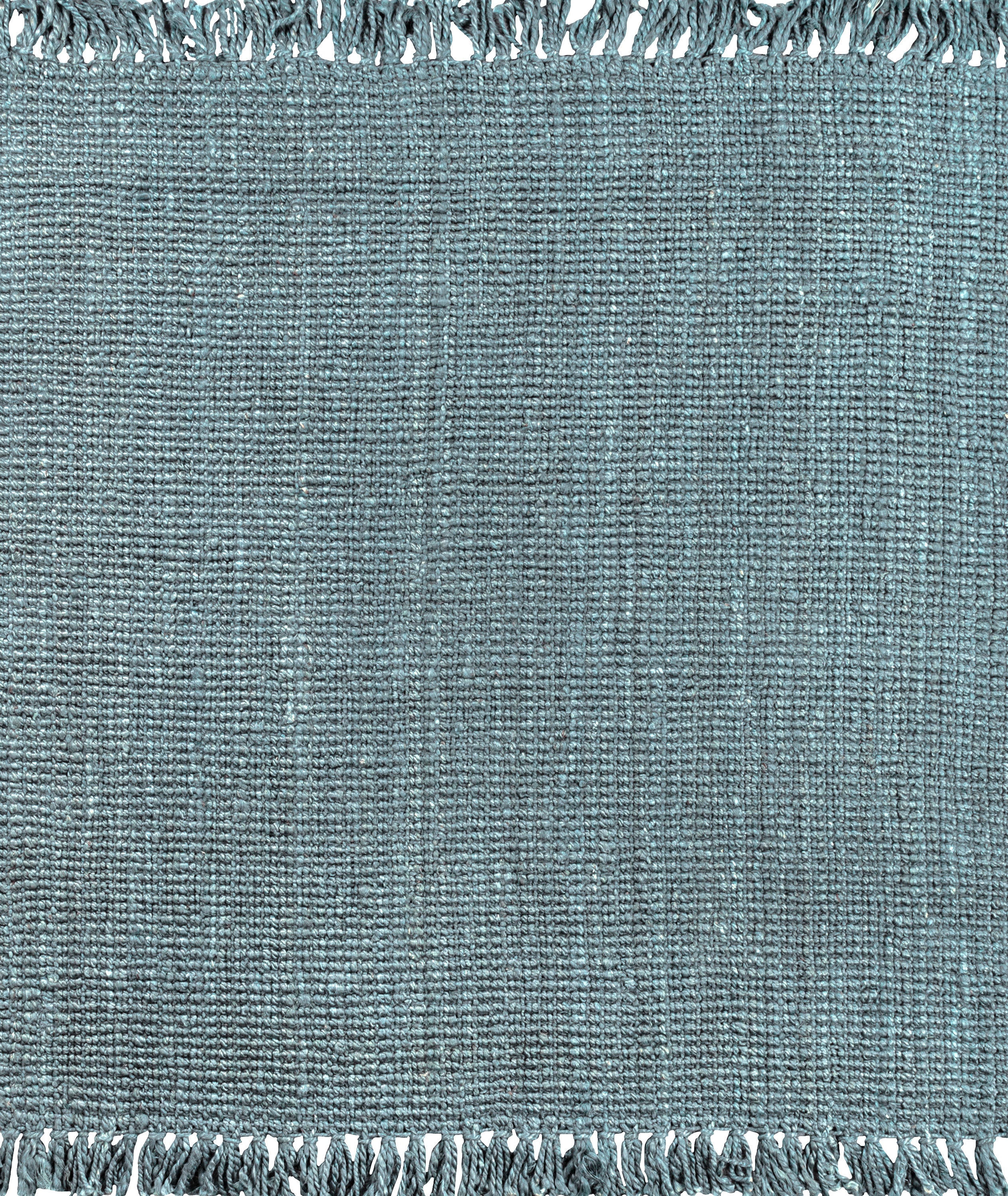 Pata Hand Woven Chunky Jute with Fringe Area Rug