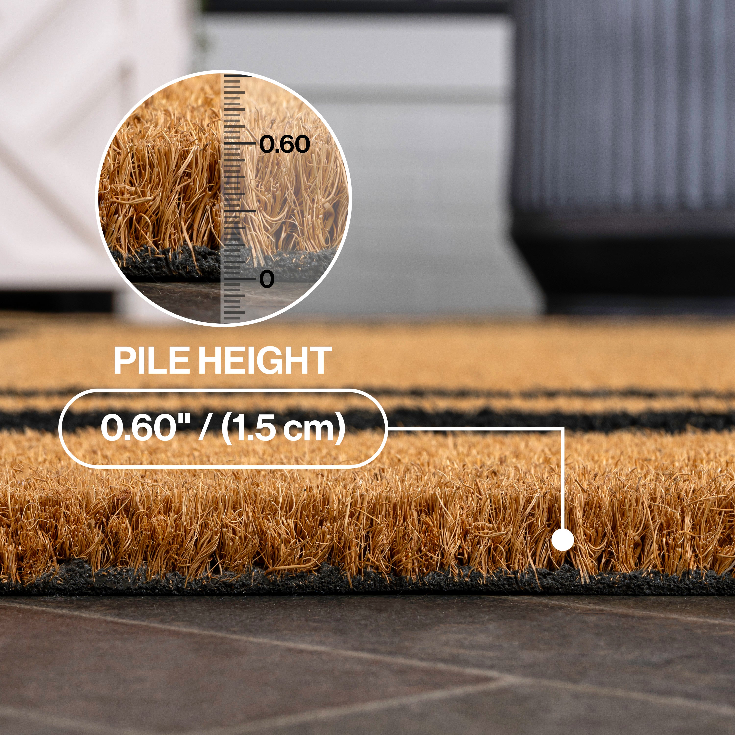Blaire Modern Classic Double Border Indoor/Outdoor Doormat