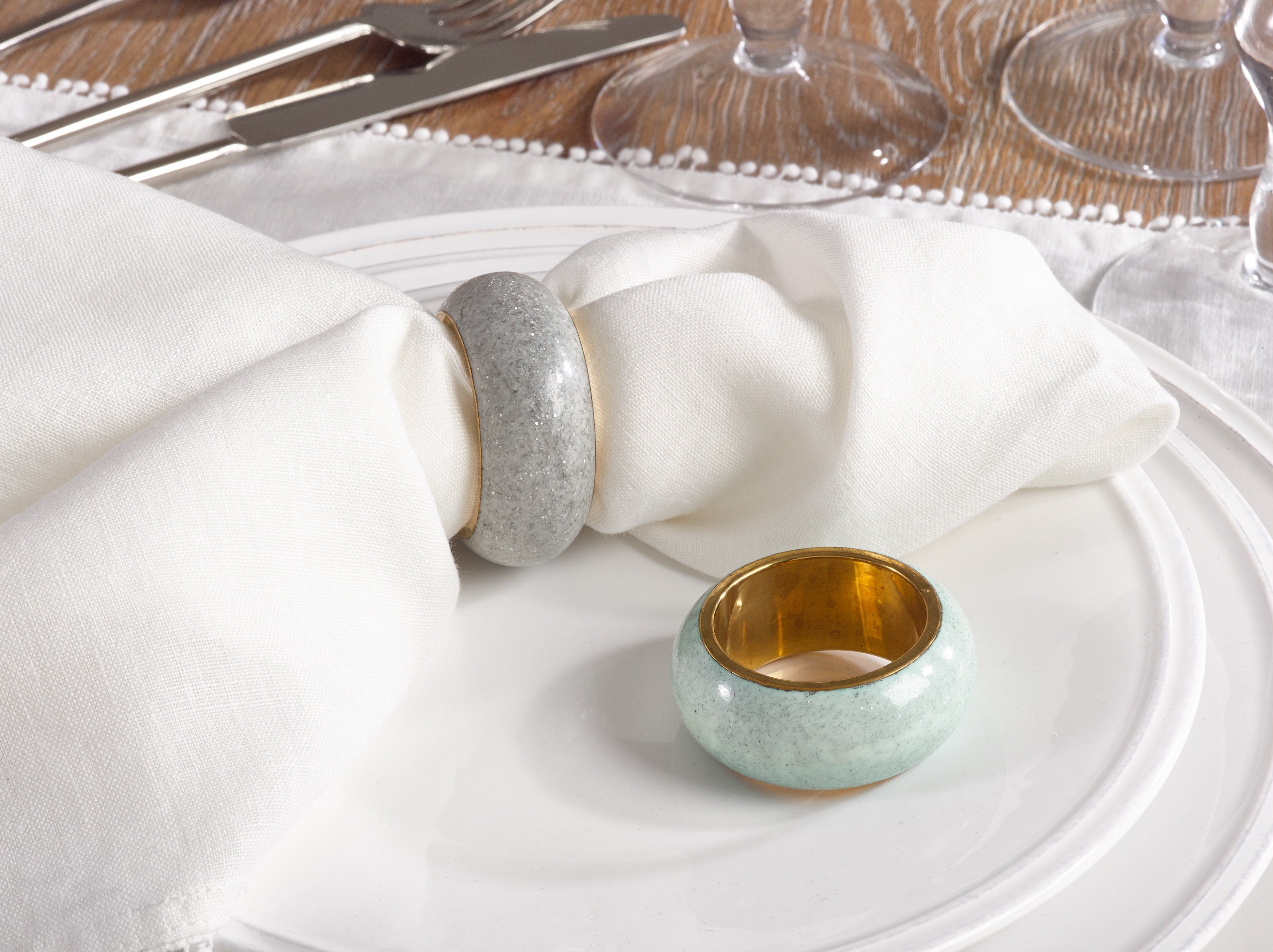 Dome Design Napkin Ring, Set of 4
