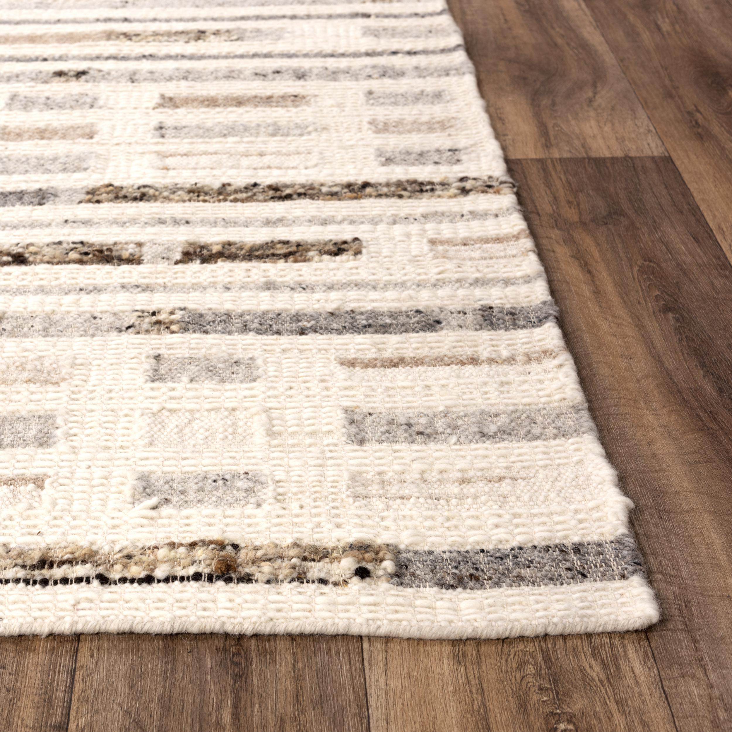 Halston Hand Woven Geometric Area Rug