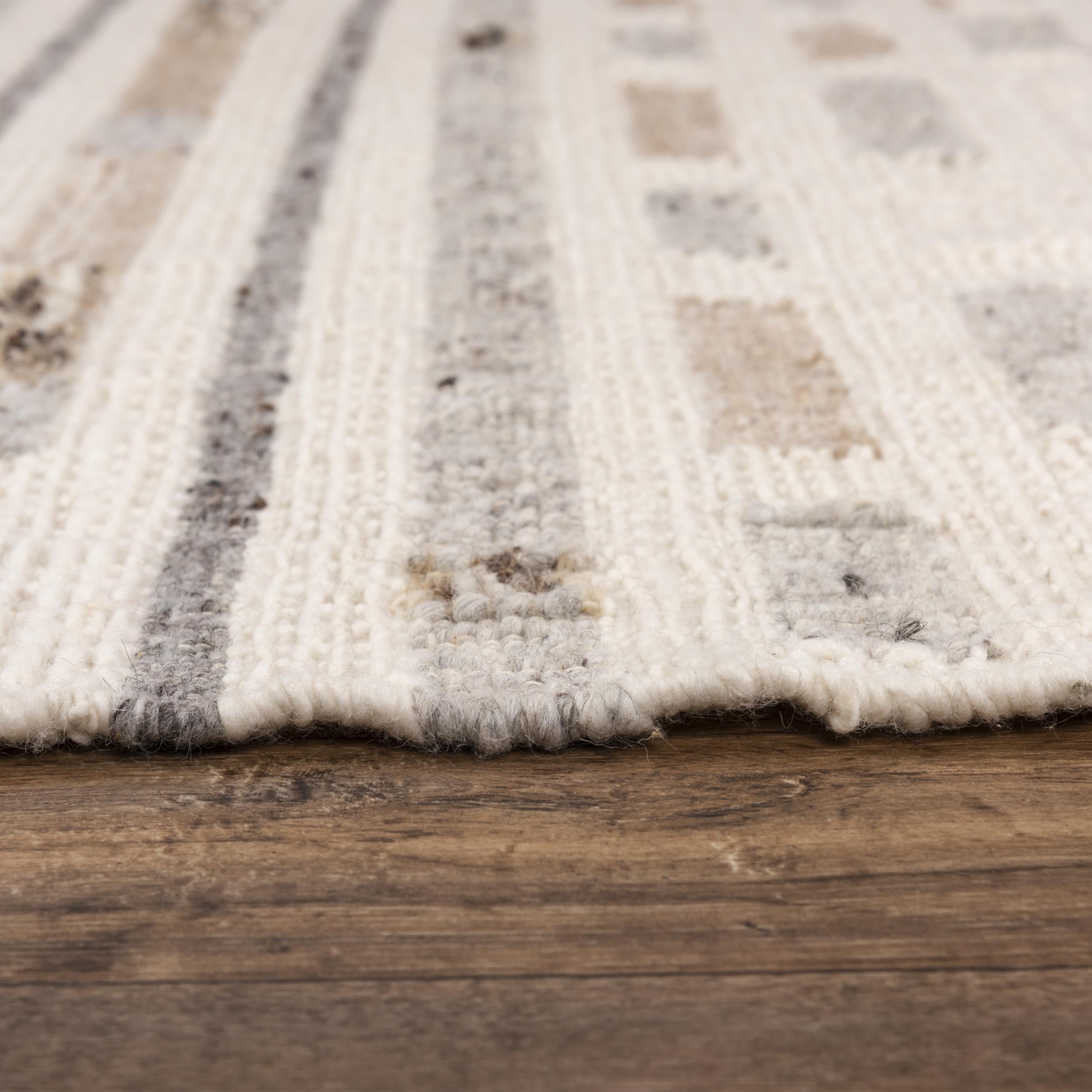 Halston Hand Woven Geometric Area Rug