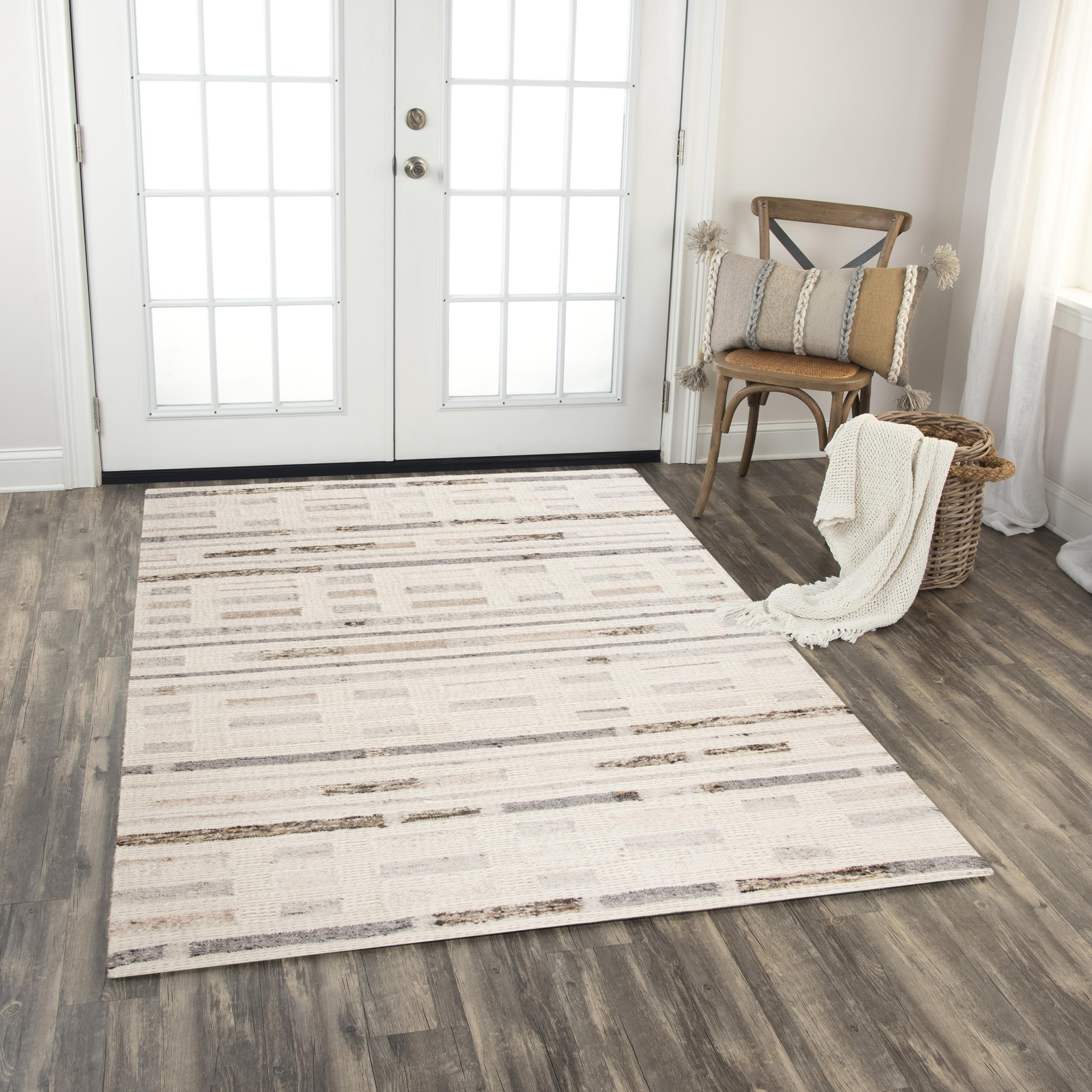 Halston Hand Woven Geometric Area Rug
