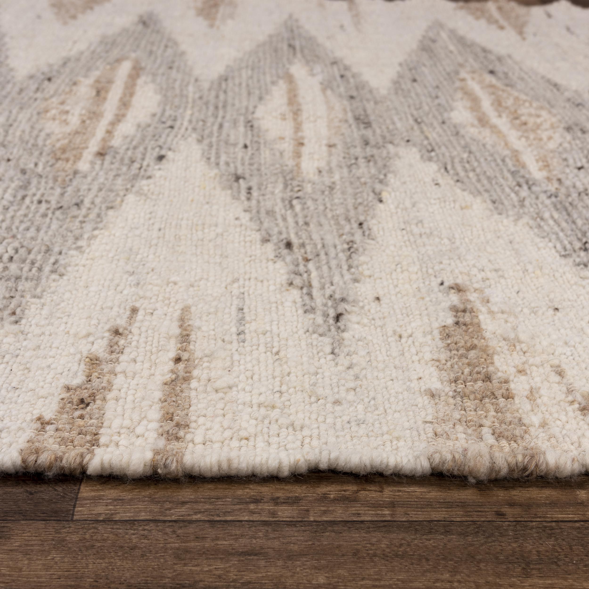 Mila Hand Woven Wool & Cotton Geometric Area Rug