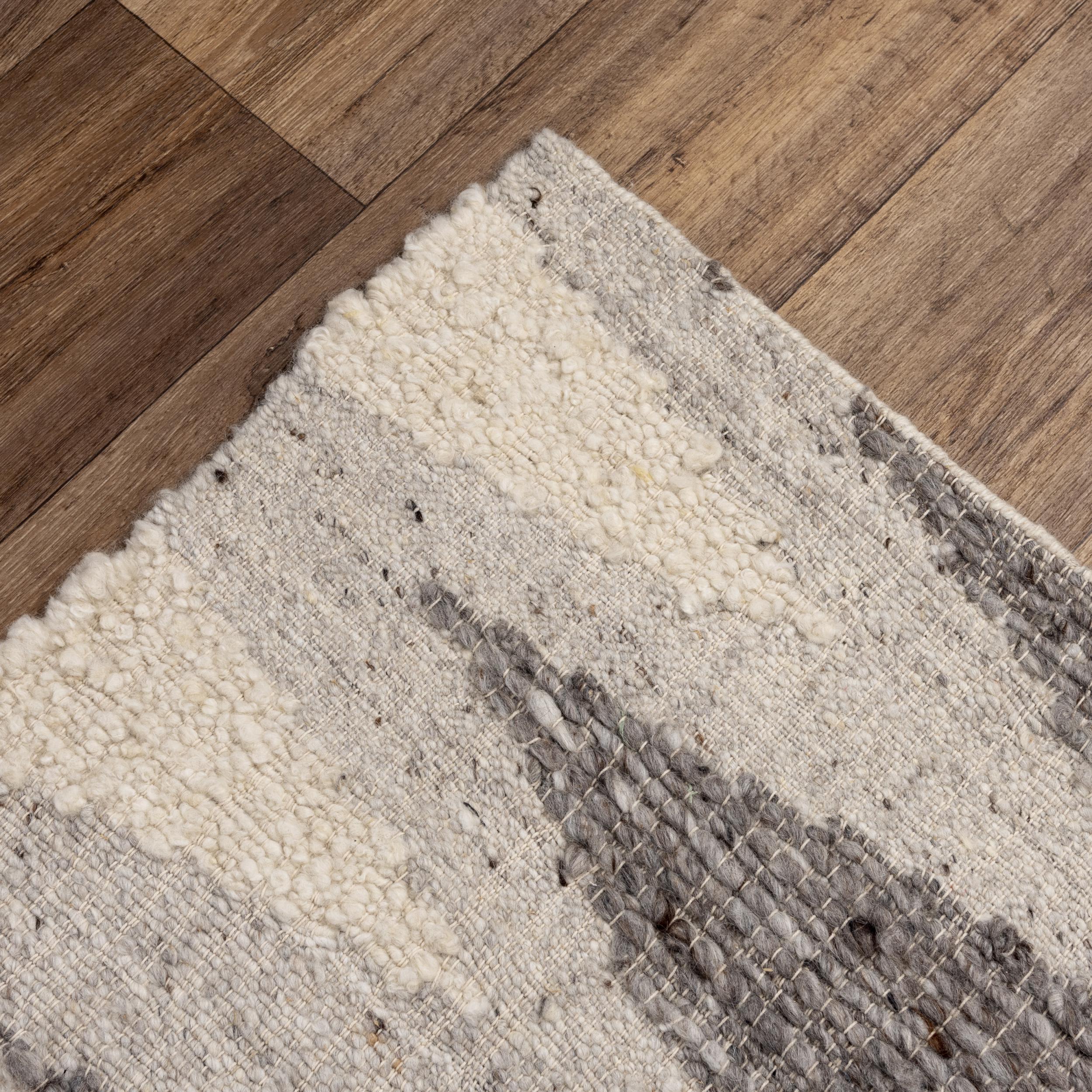 Mila Hand Woven Wool & Cotton Geometric Area Rug