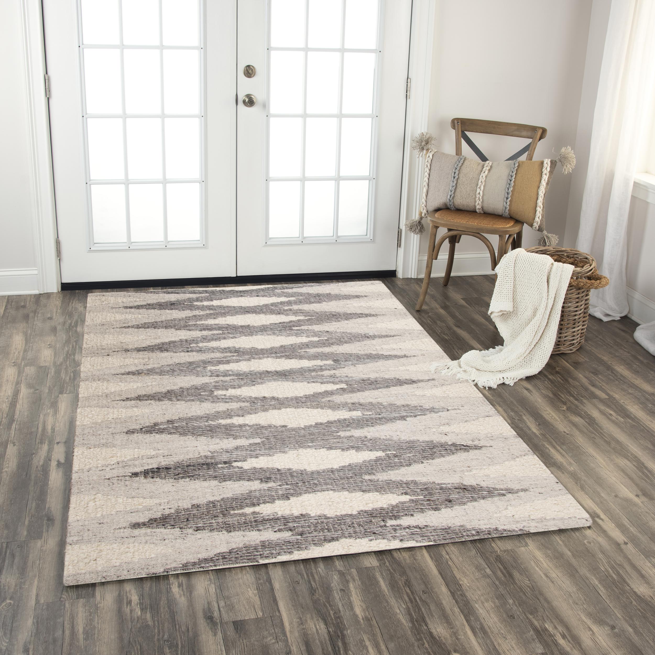 Mila Hand Woven Wool & Cotton Geometric Area Rug