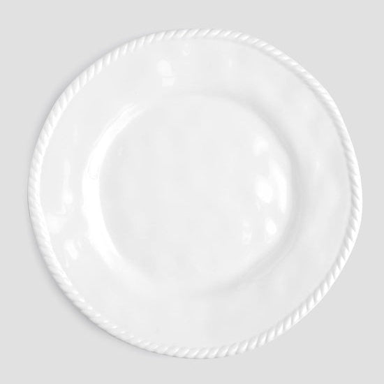 Nautical White 11" Melamine Dinner Plate, Set of 4