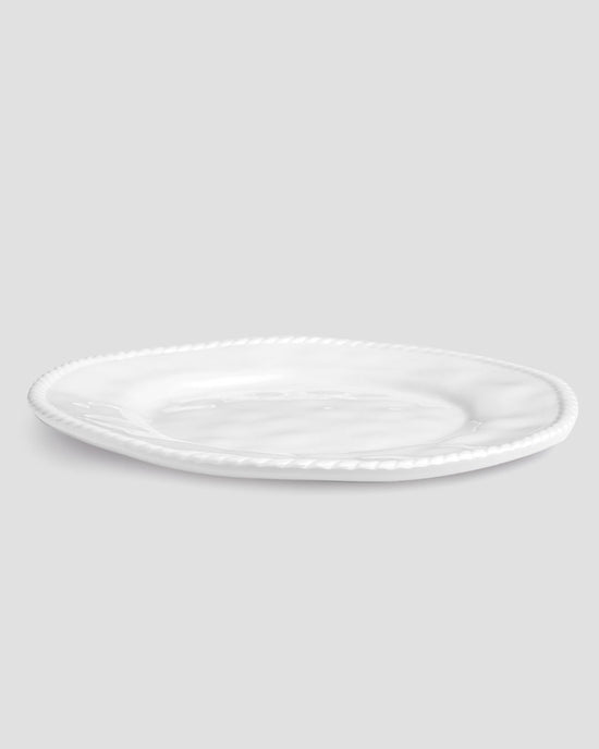 Nautical White 11" Melamine Dinner Plate, Set of 4