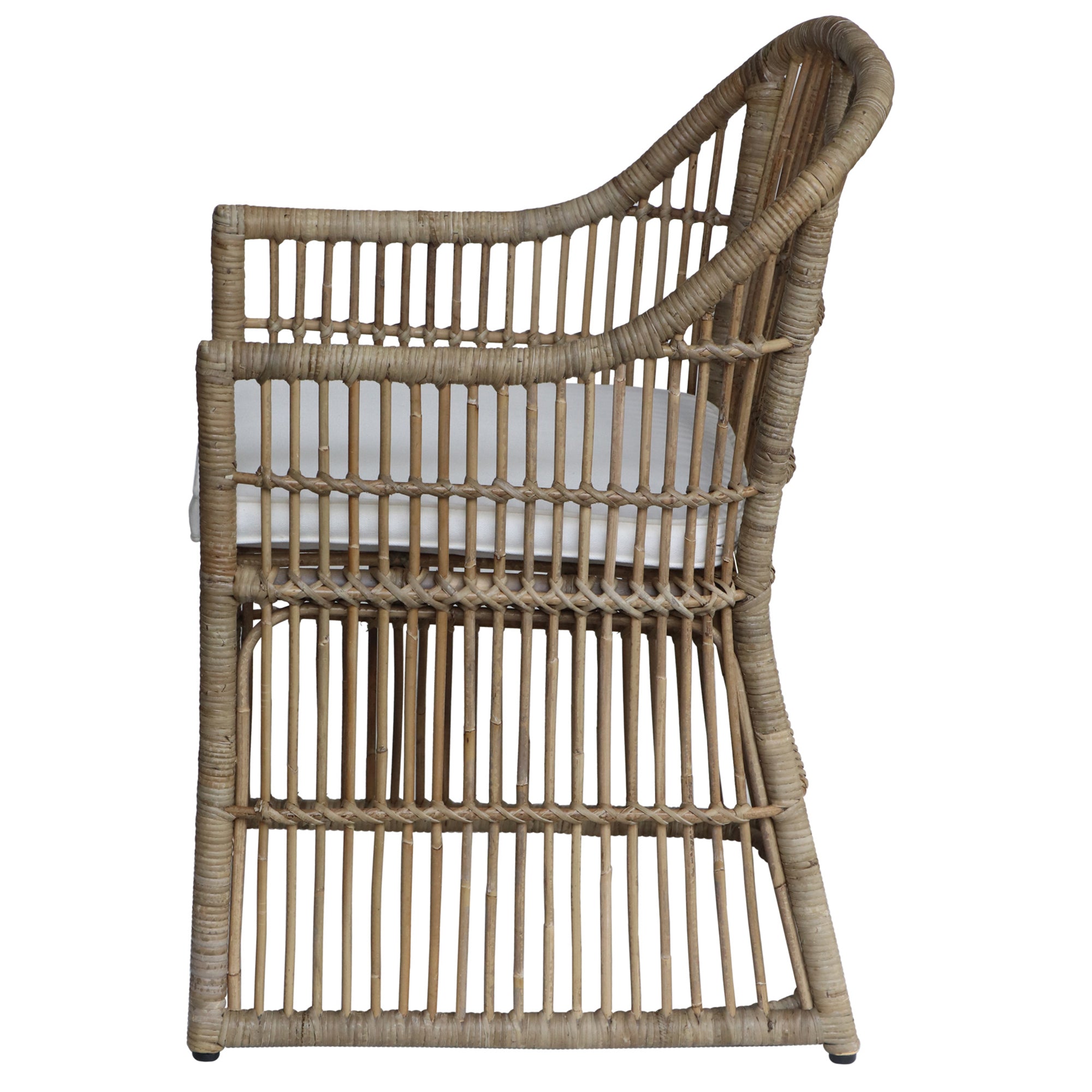 Dawson Rattan Dining Arm Chair