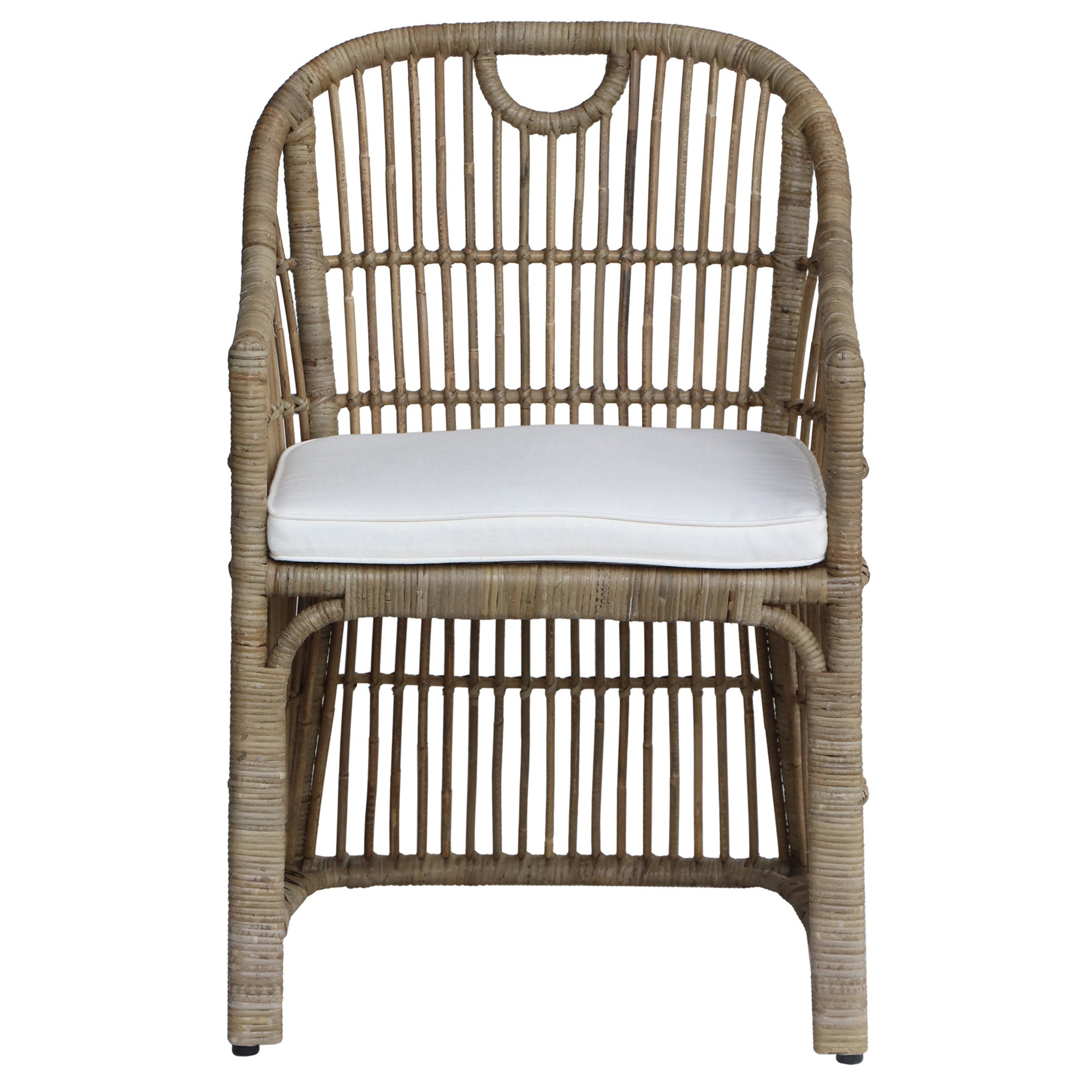 Pier 1 Dawson Rattan Dining Arm Chair - Thumbnail 2