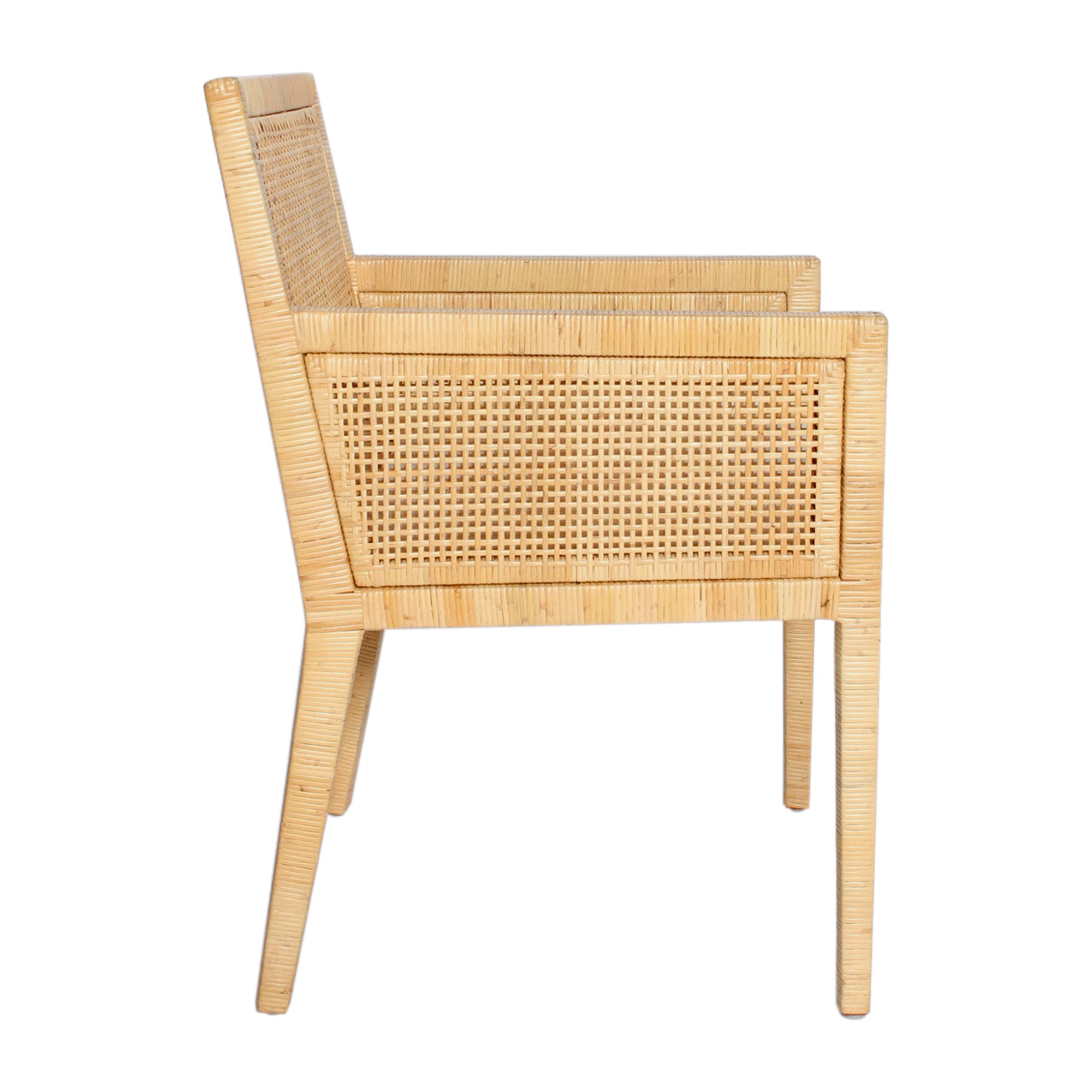 Eli Woven Rattan Dining Arm Chair