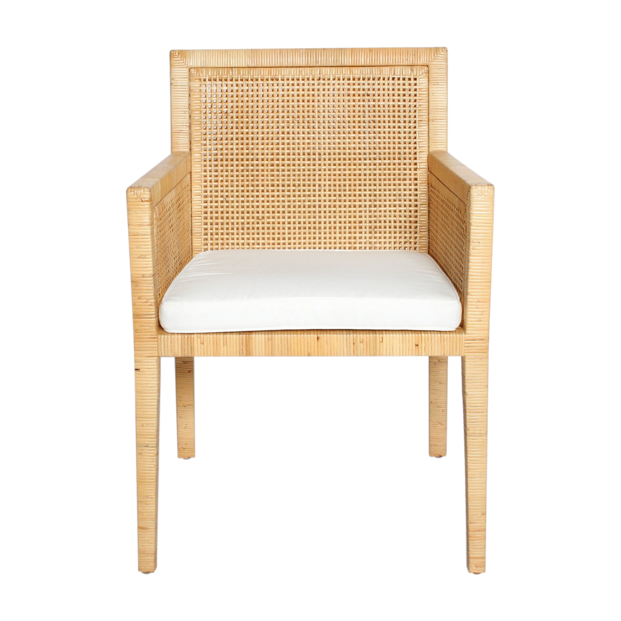 Eli Woven Rattan Dining Arm Chair