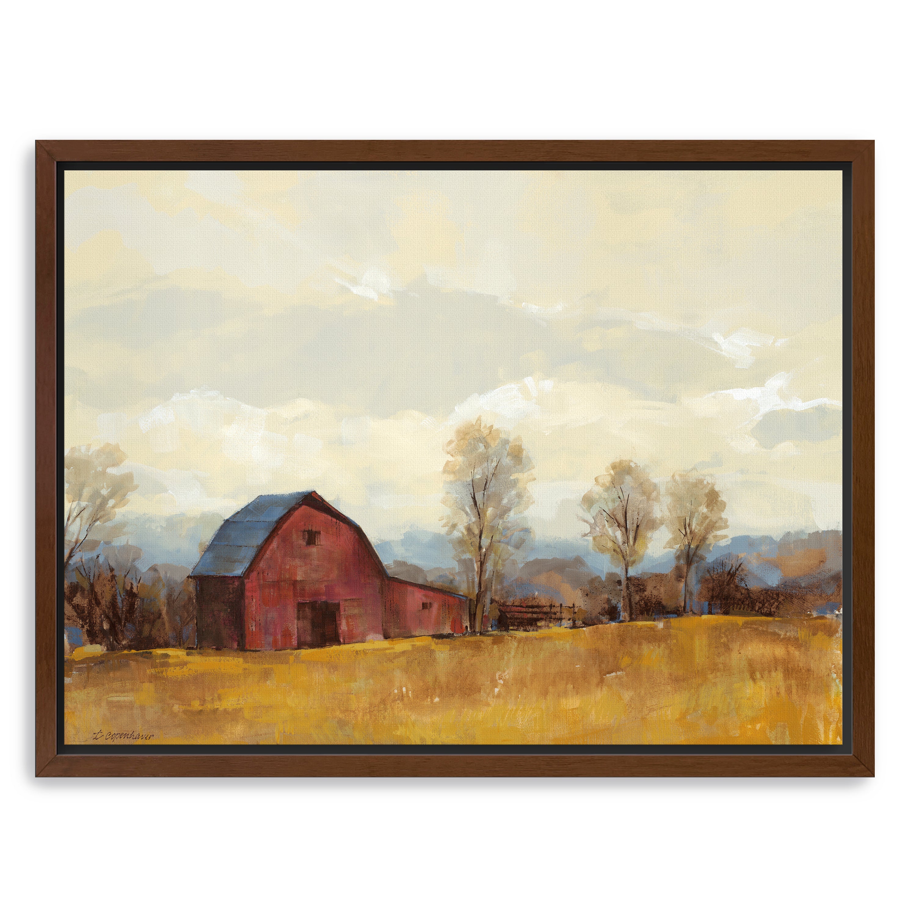 Old Red I Canvas Giclee