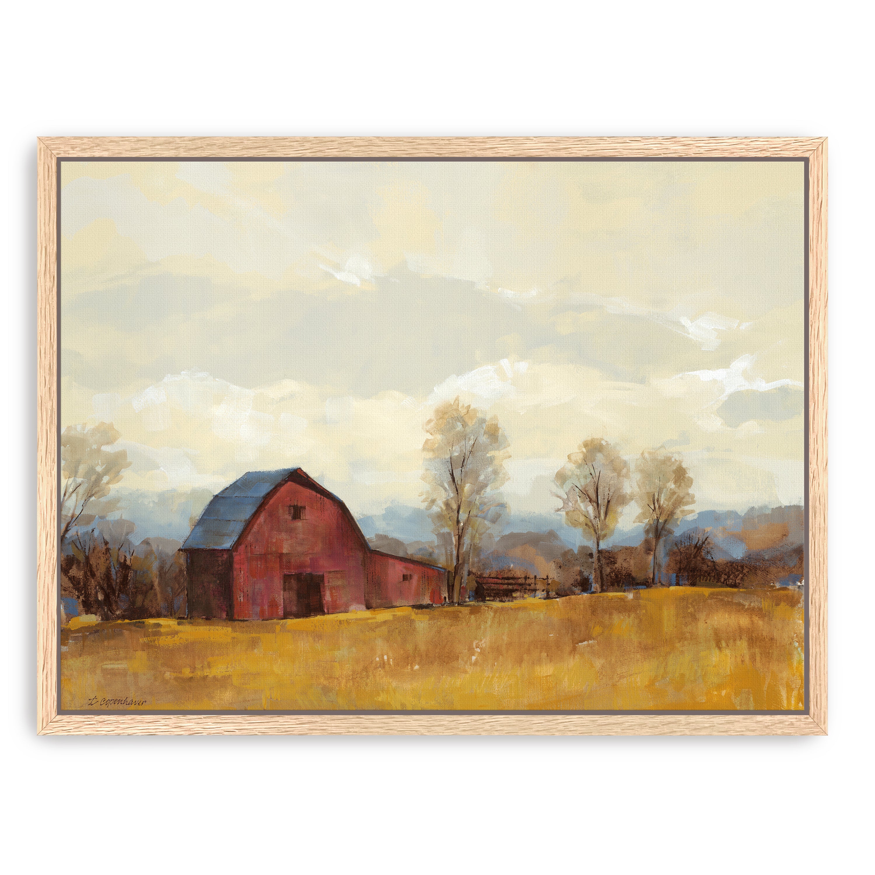 Old Red I Canvas Giclee