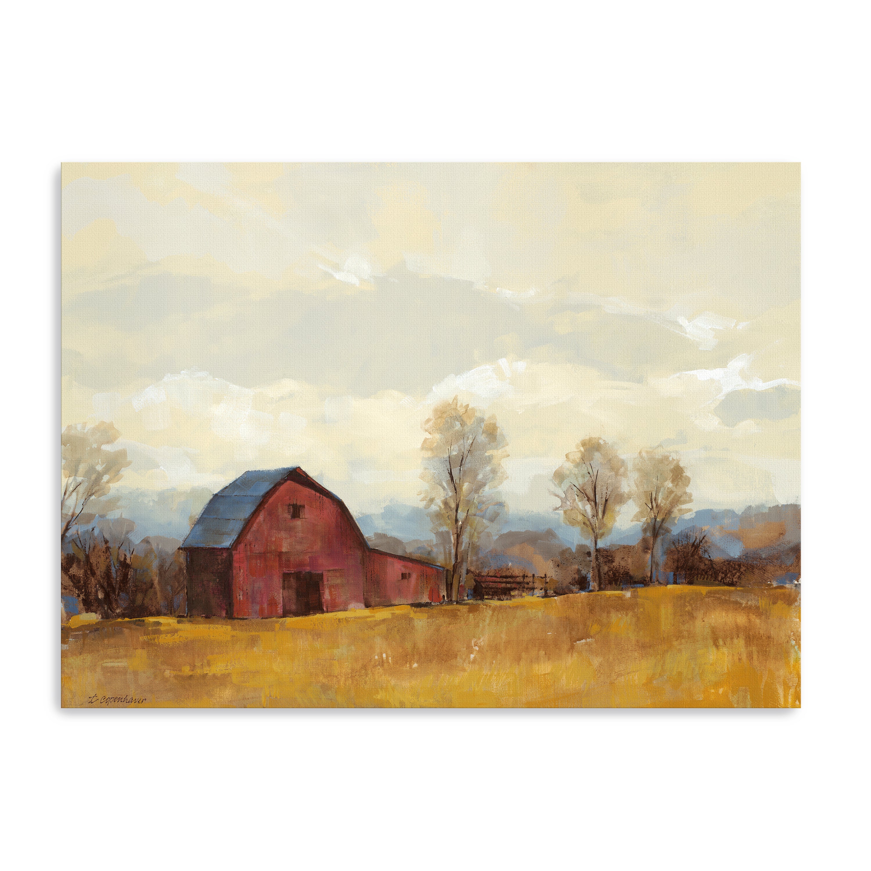 Old Red I Canvas Giclee