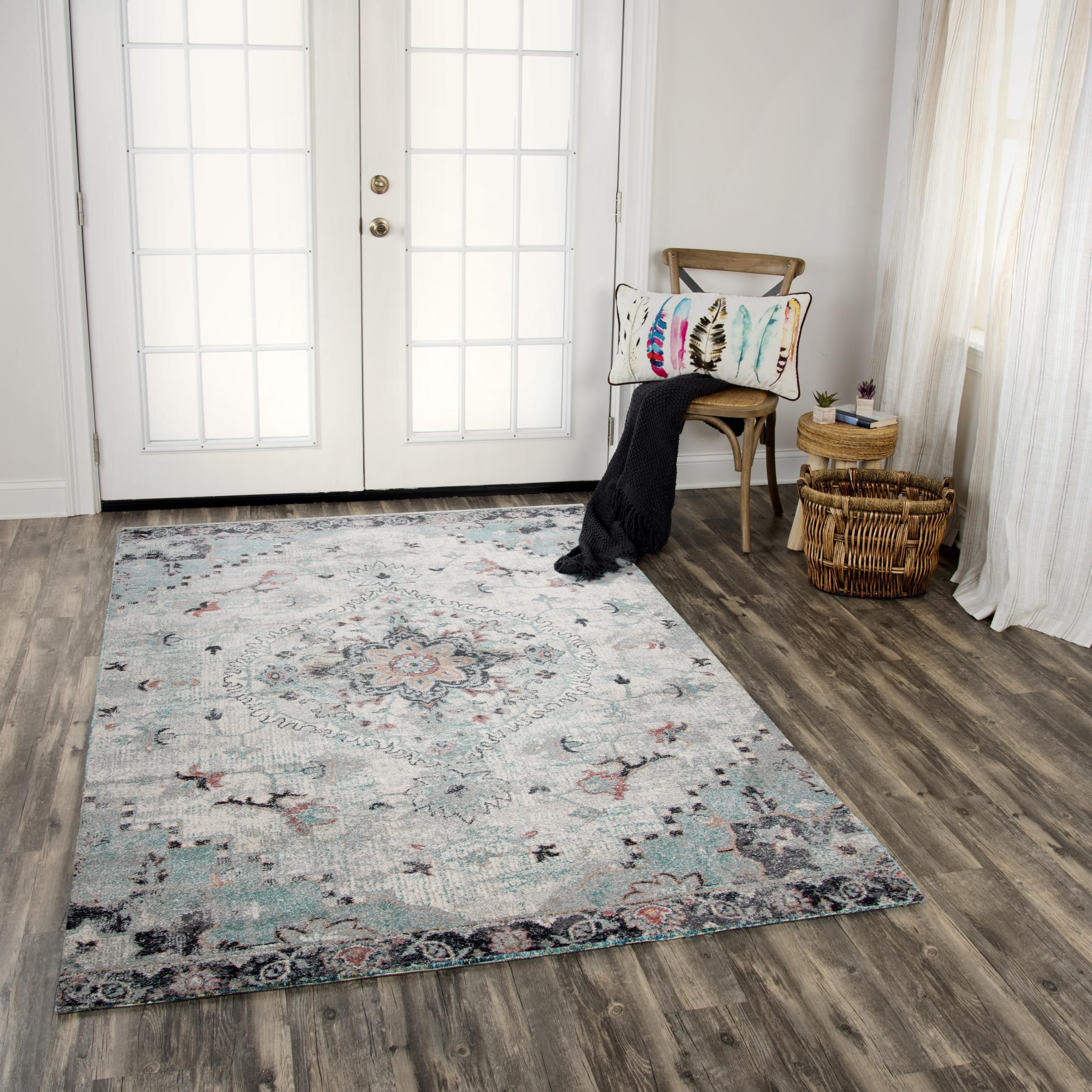 Ellingsworth Power-Loomed Medallion Area Rug