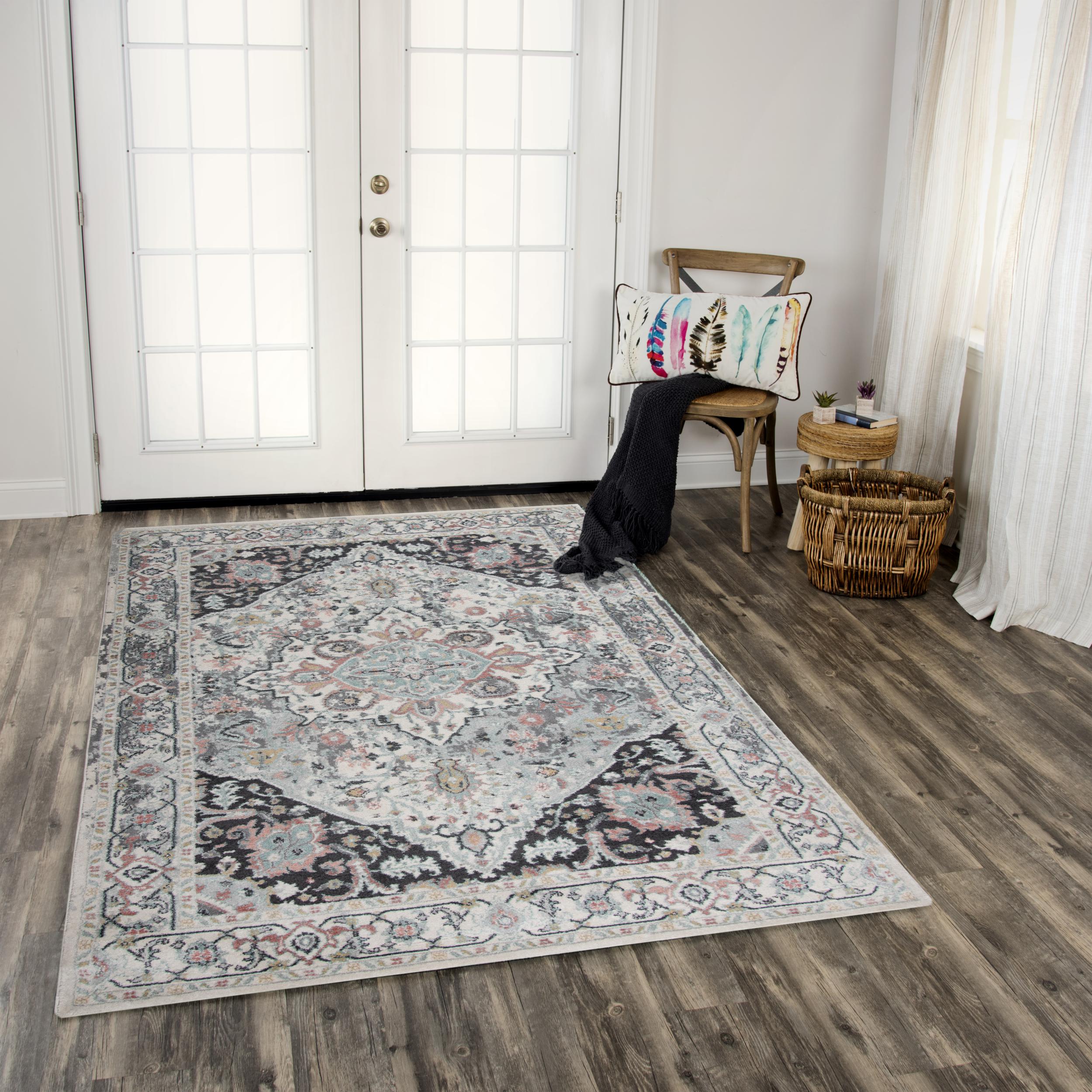 Odyssey Power Loomed Medallion Area Rug