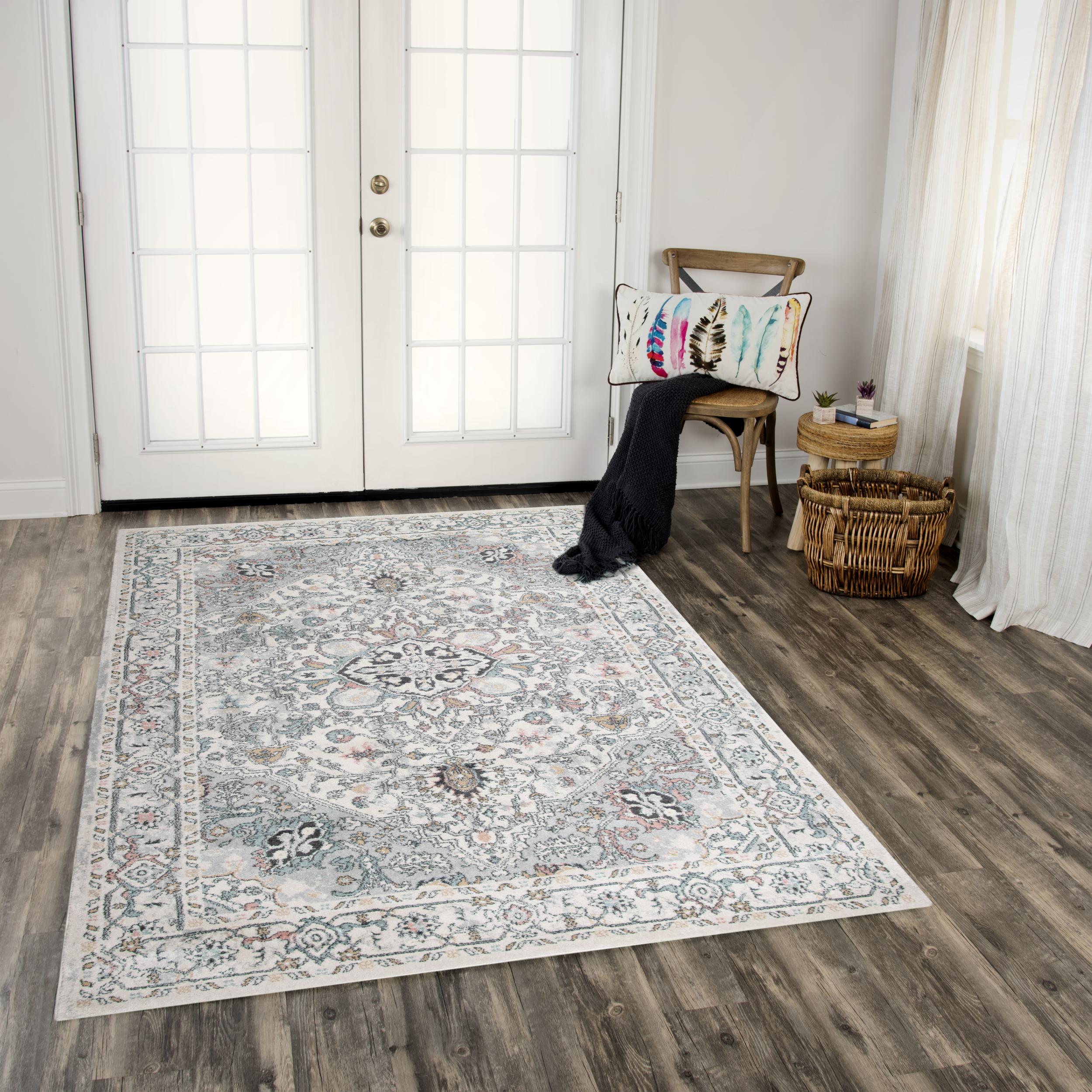 Odyssey Power Loomed Medallion Area Rug