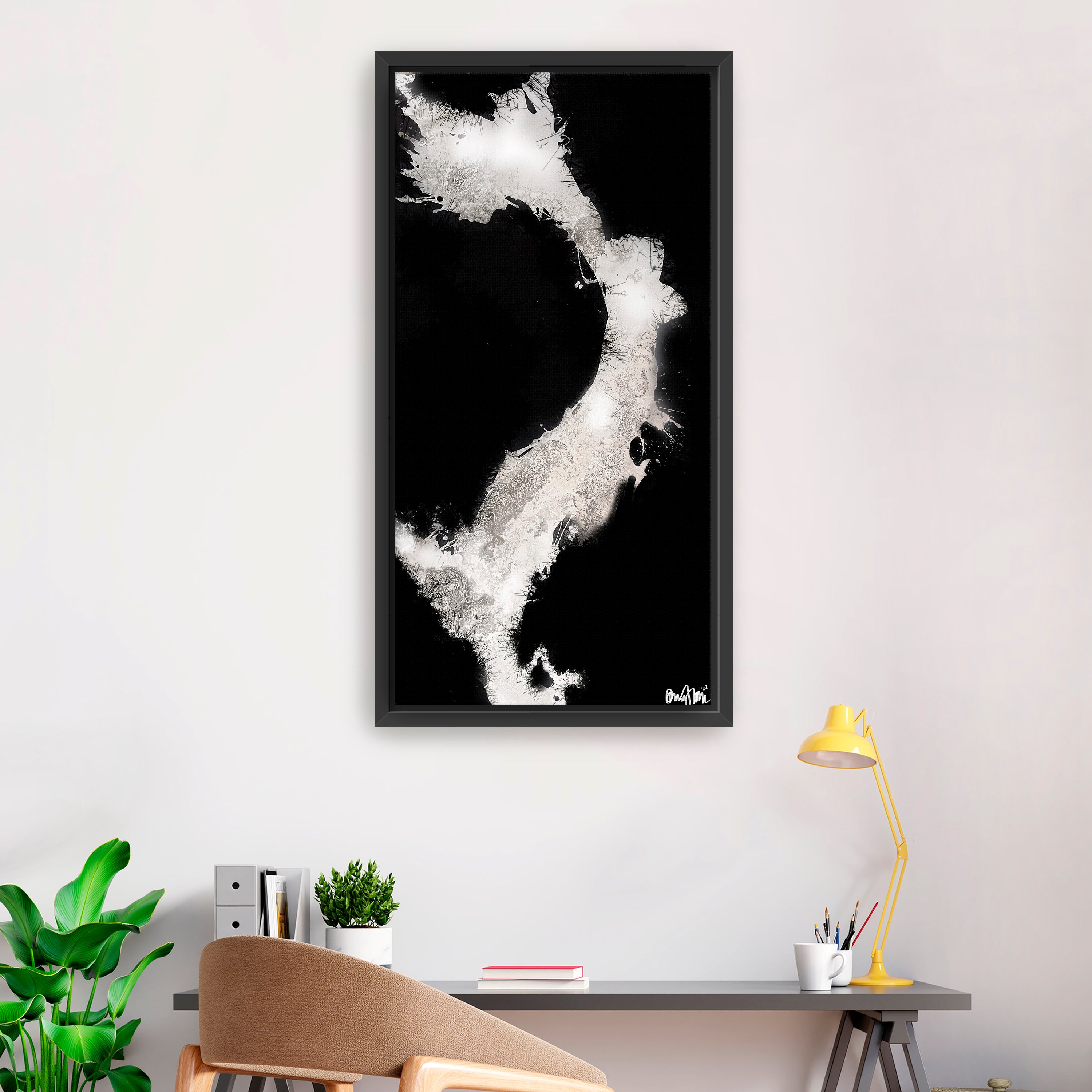 Inverted Splashes Canvas Giclee