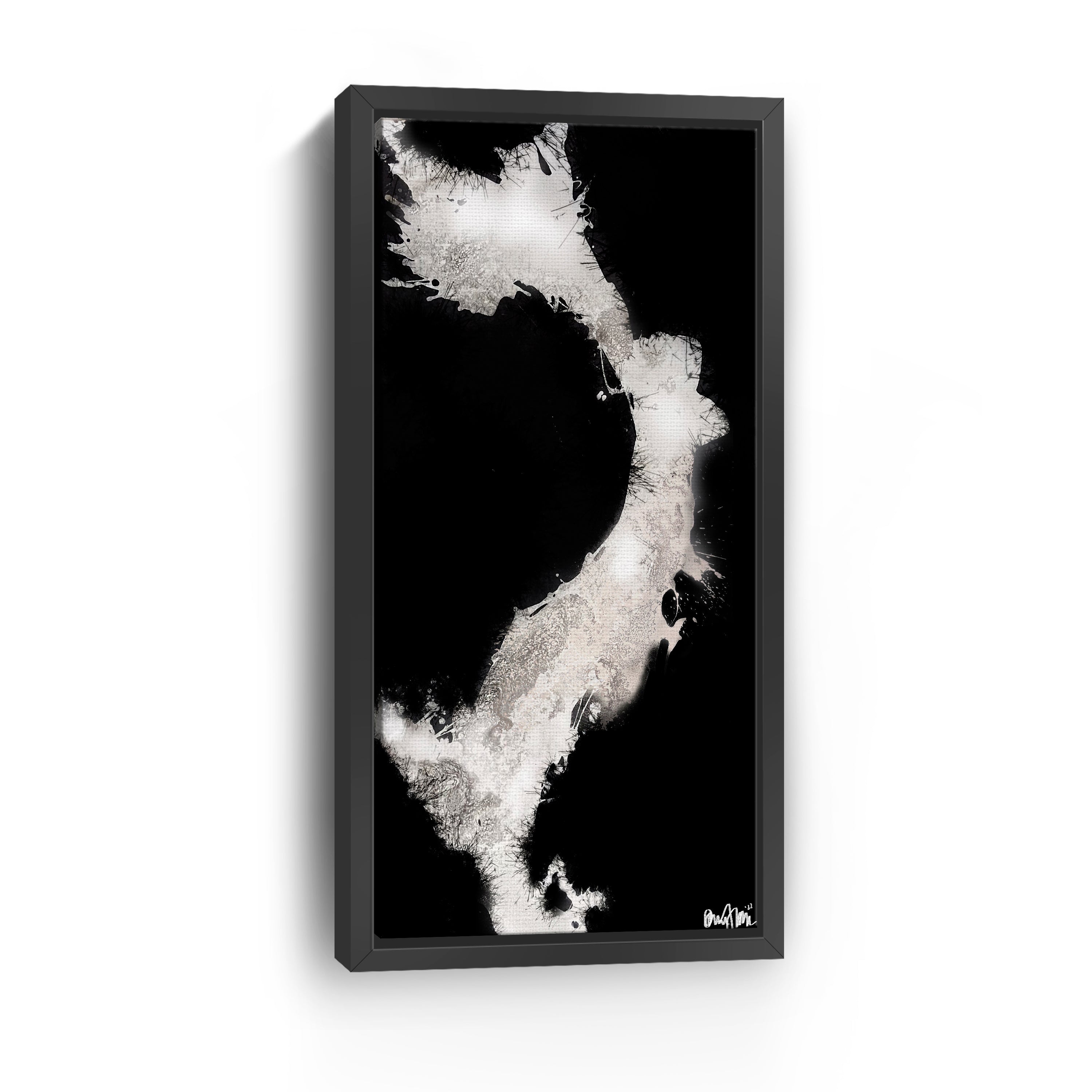 Inverted Splashes Canvas Giclee