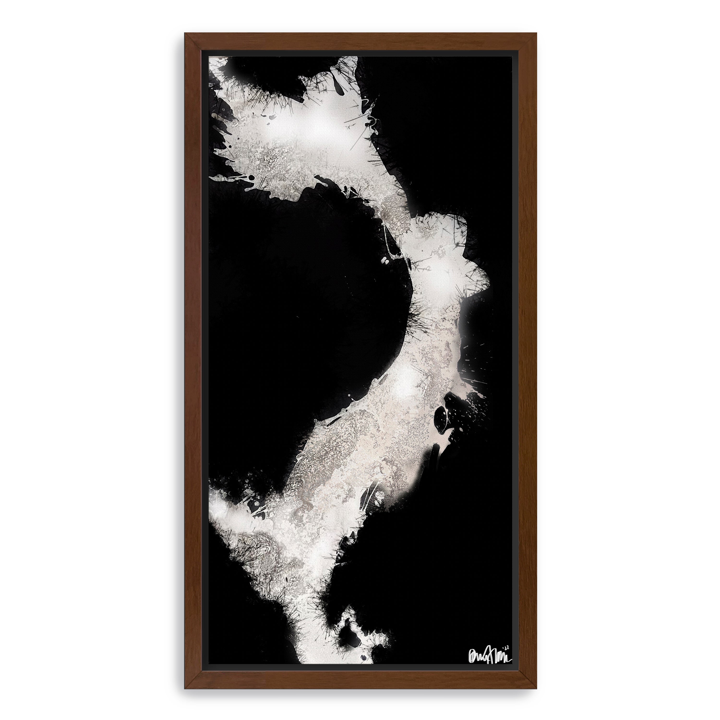 Inverted Splashes Canvas Giclee