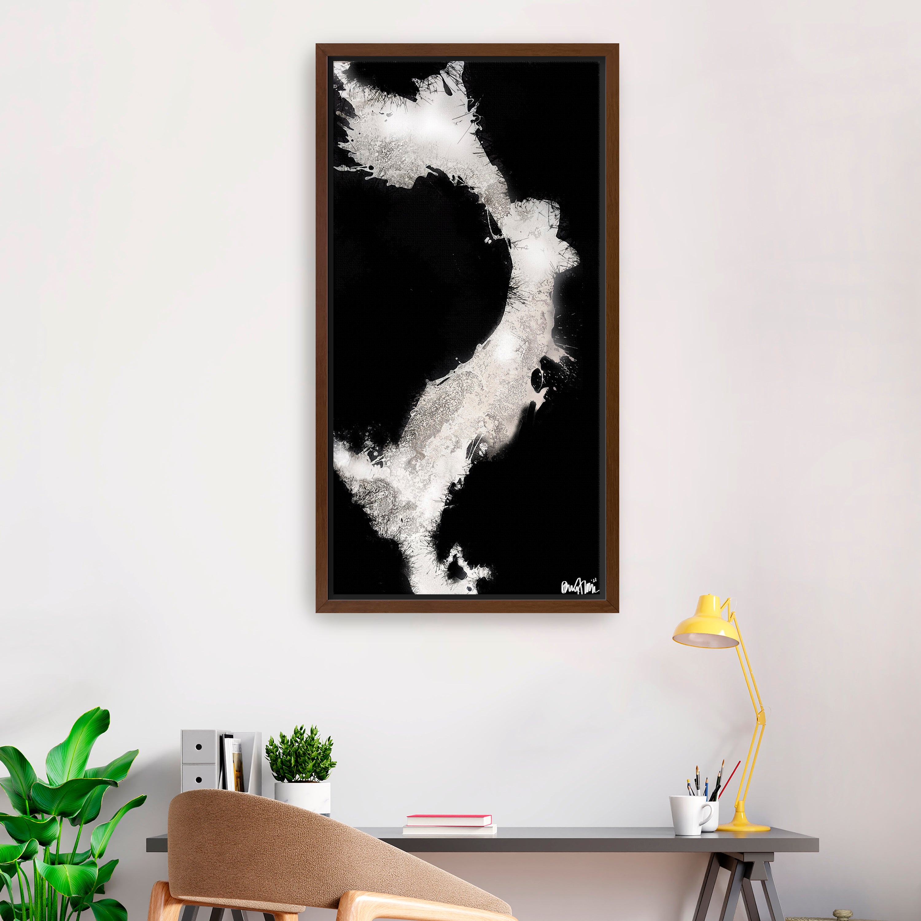 Inverted Splashes Canvas Giclee