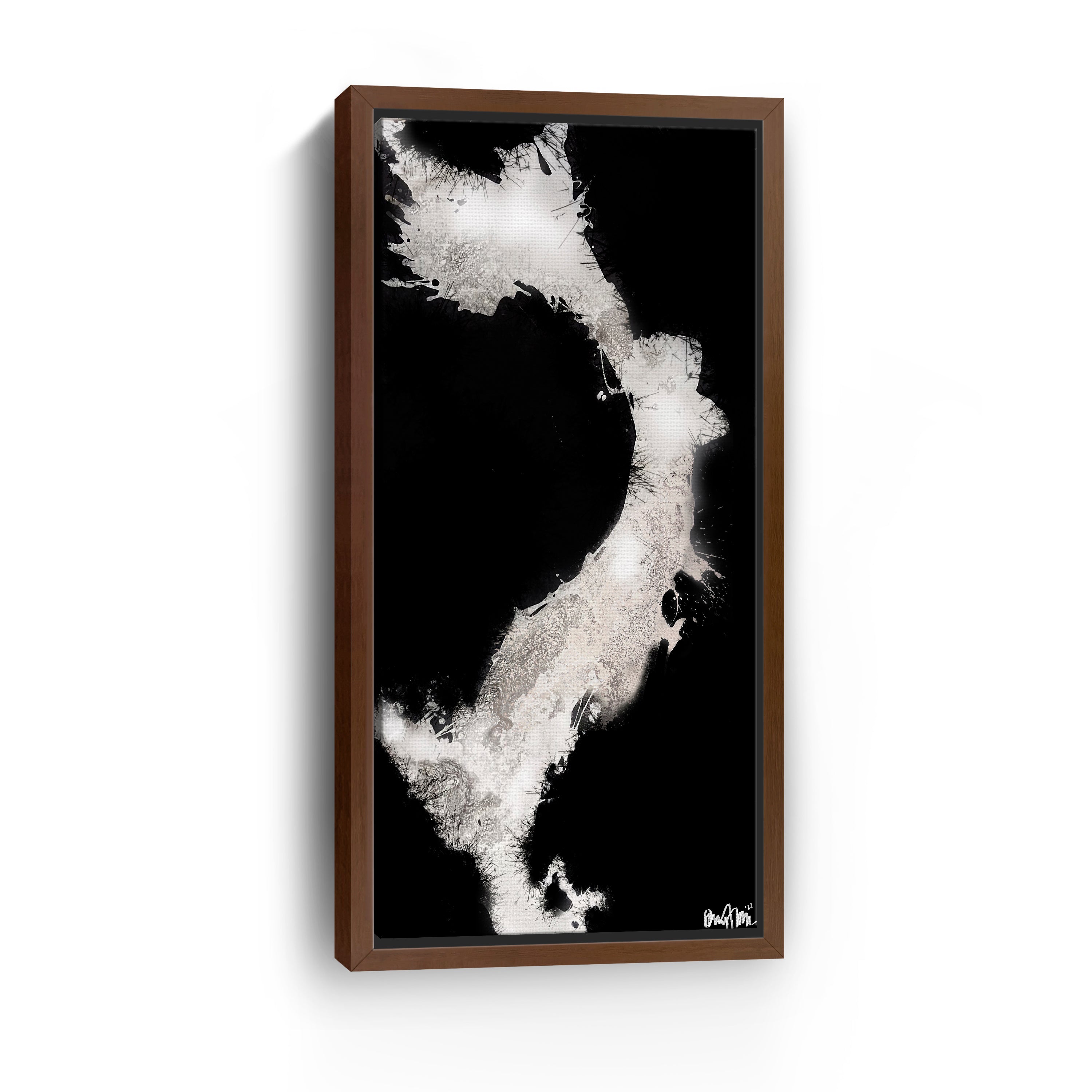 Inverted Splashes Canvas Giclee