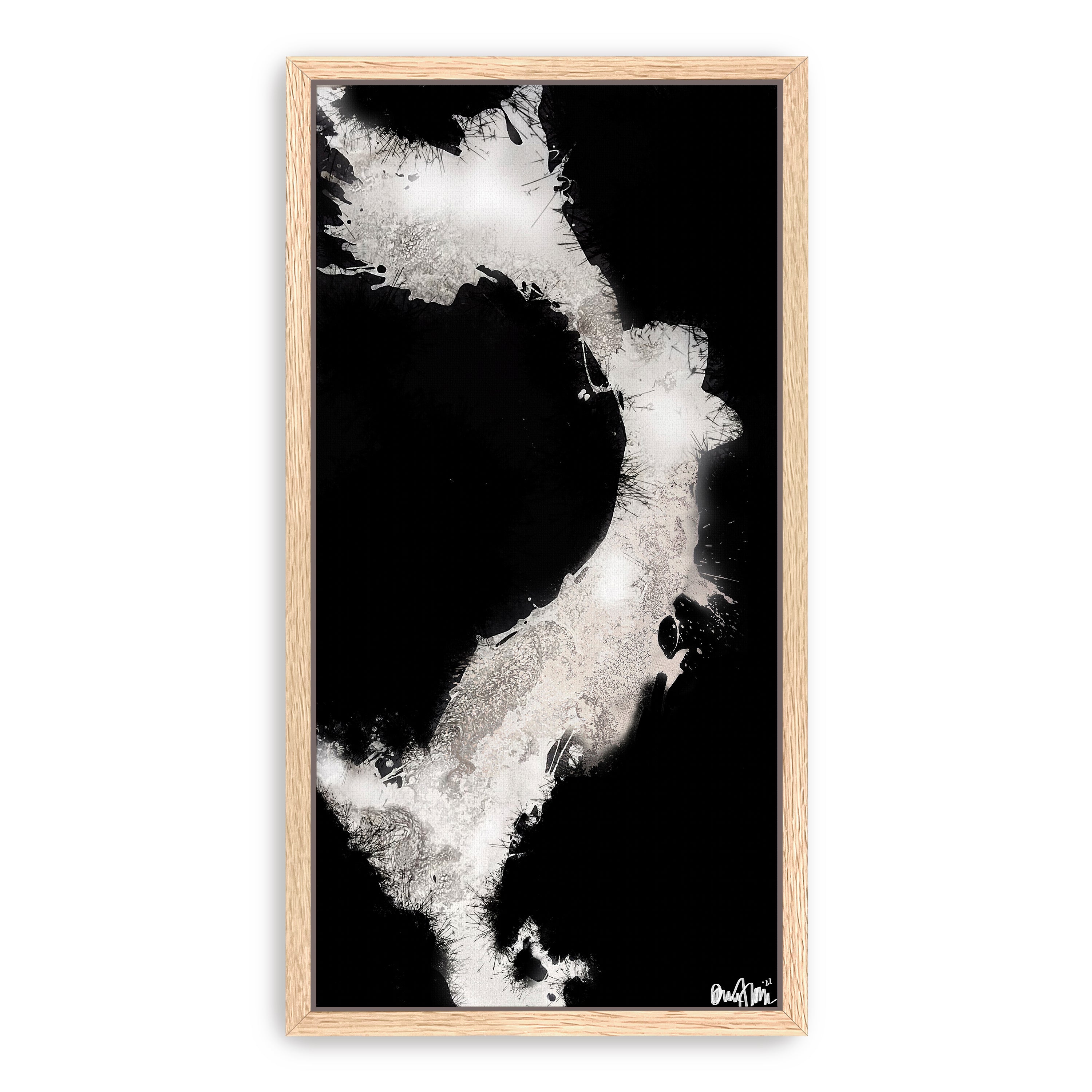 Inverted Splashes Canvas Giclee