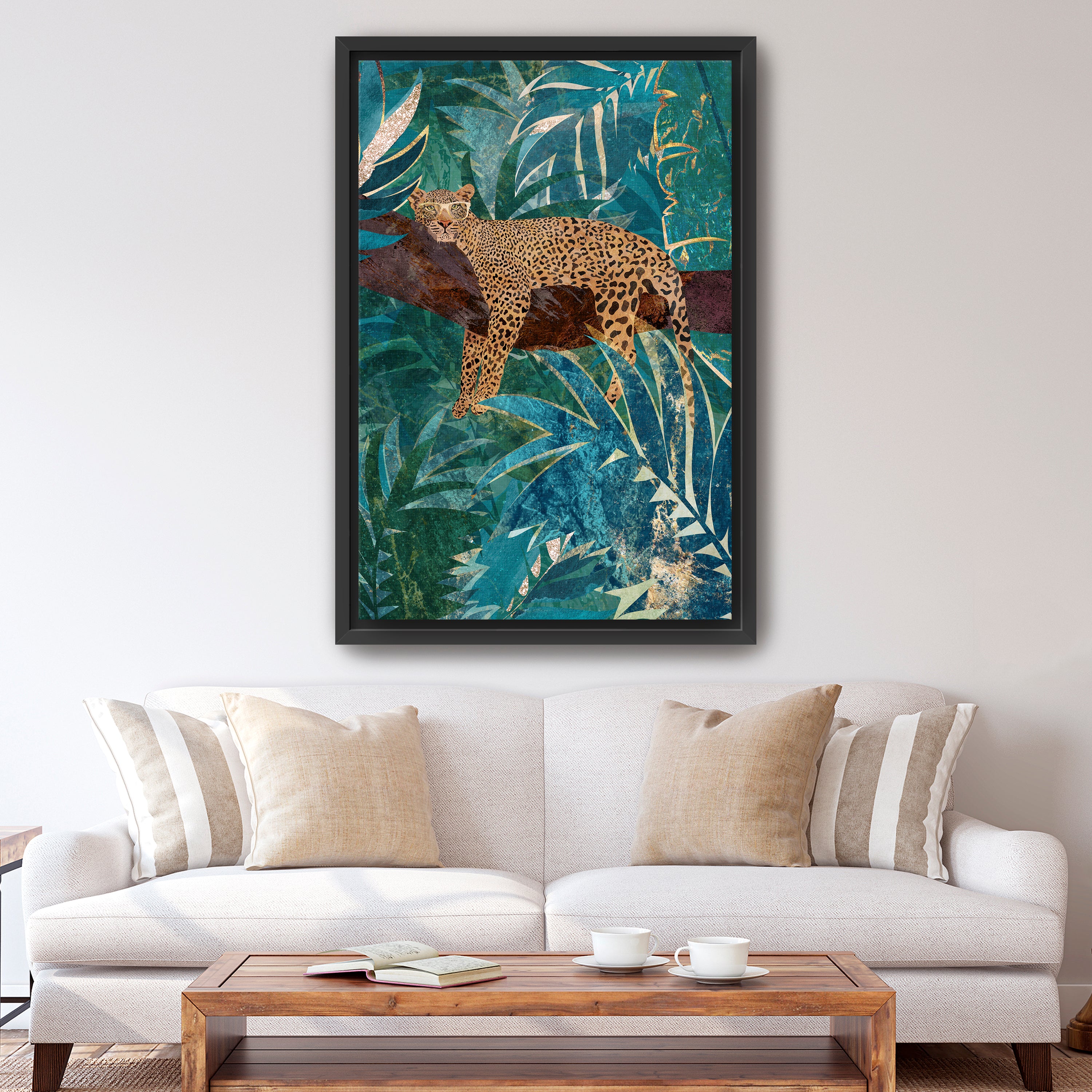 Manovski Lazy Leopard in the Jungle Canvas Giclee