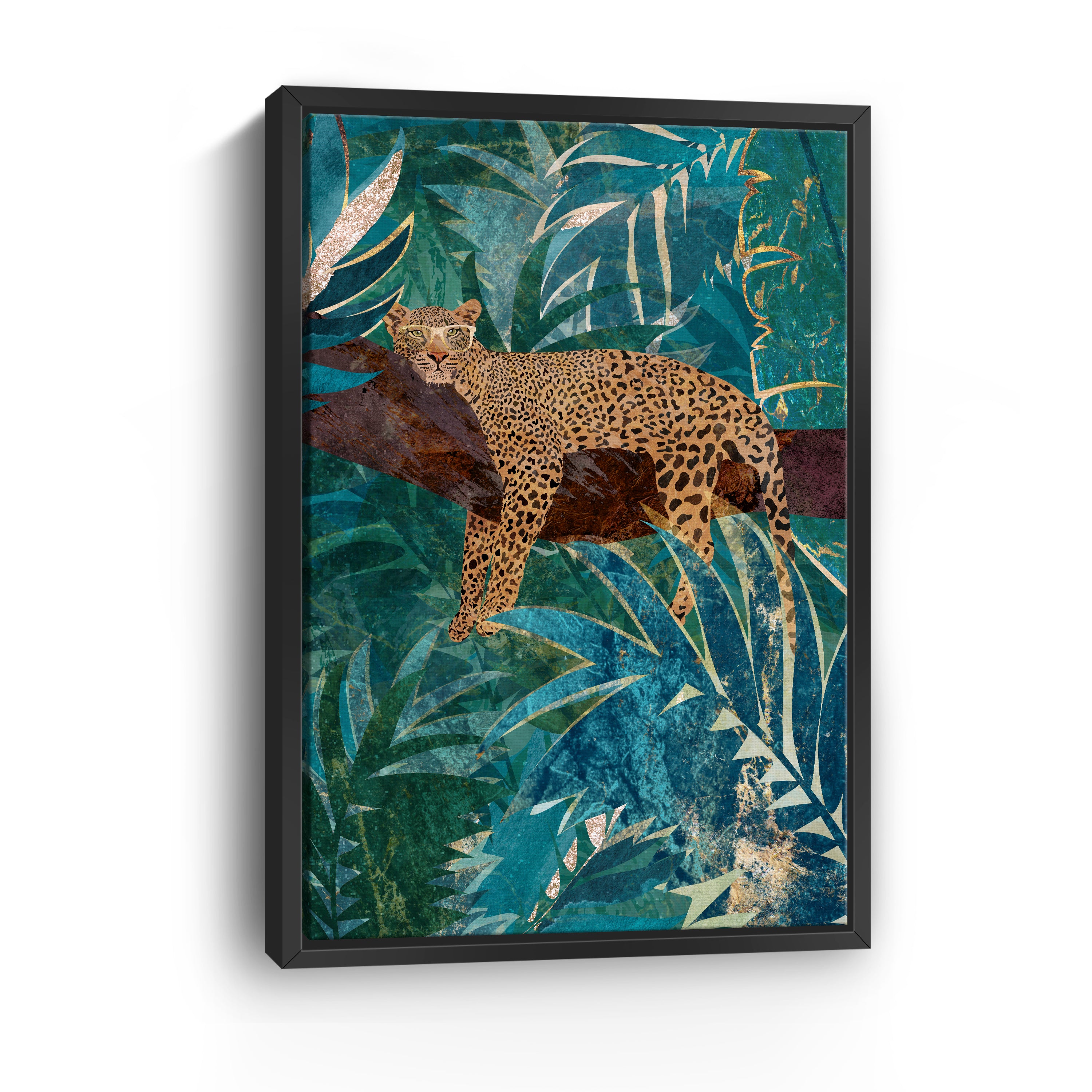 Manovski Lazy Leopard in the Jungle Canvas Giclee