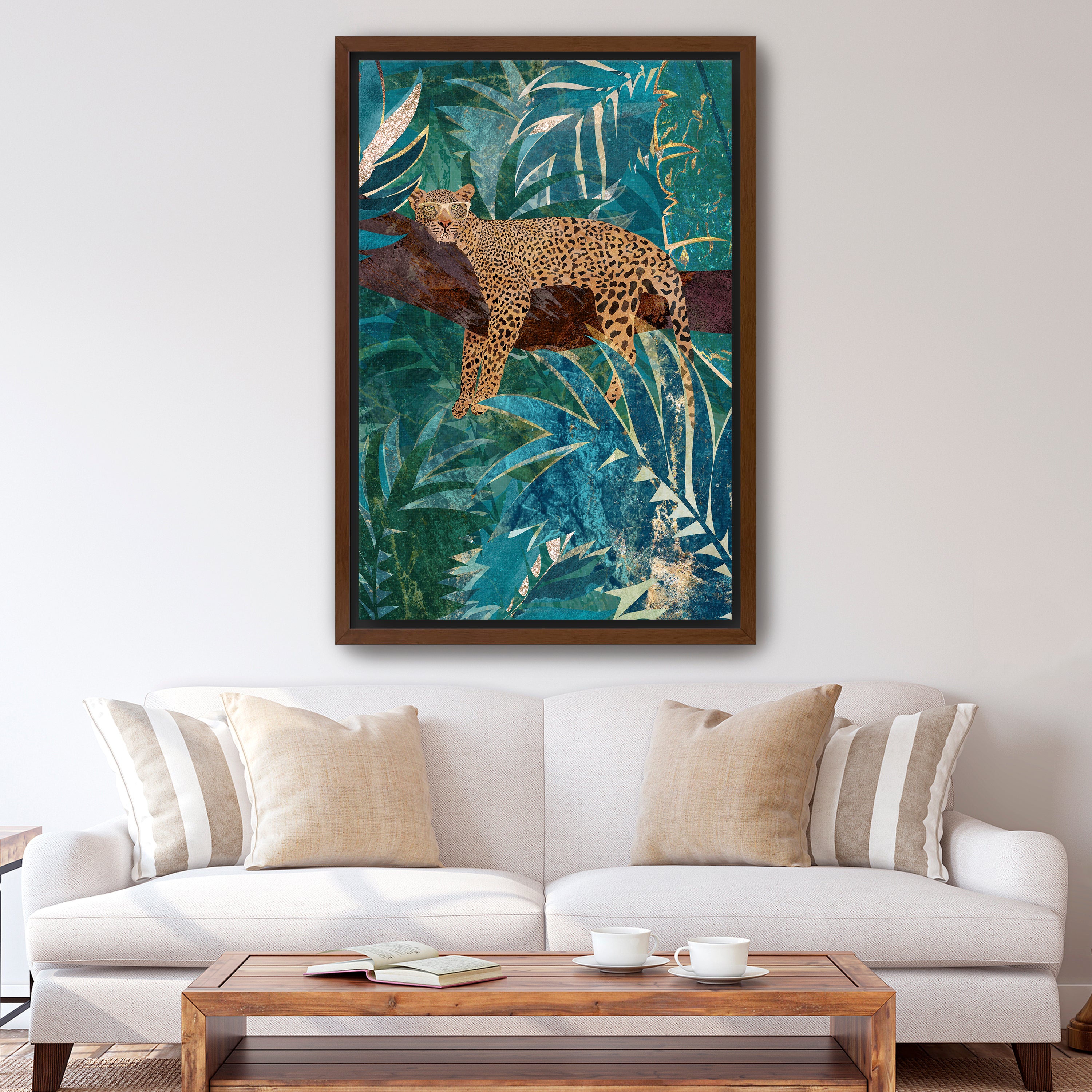 Manovski Lazy Leopard in the Jungle Canvas Giclee