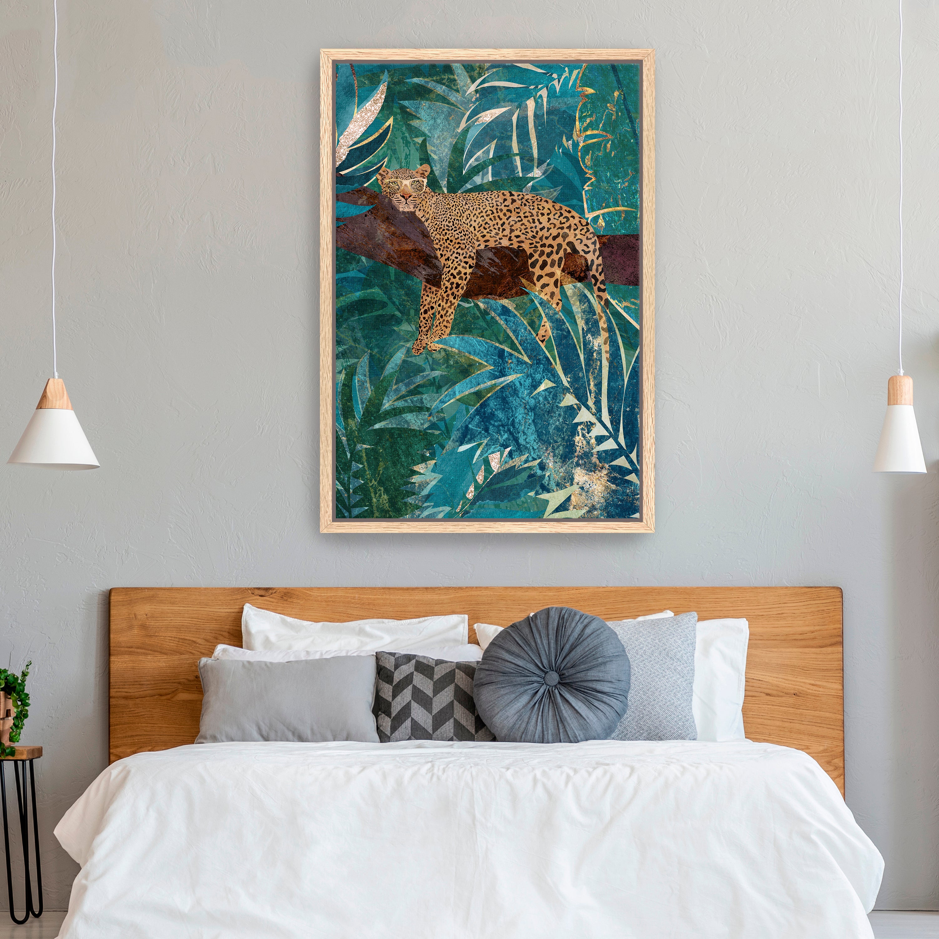Manovski Lazy Leopard in the Jungle Canvas Giclee