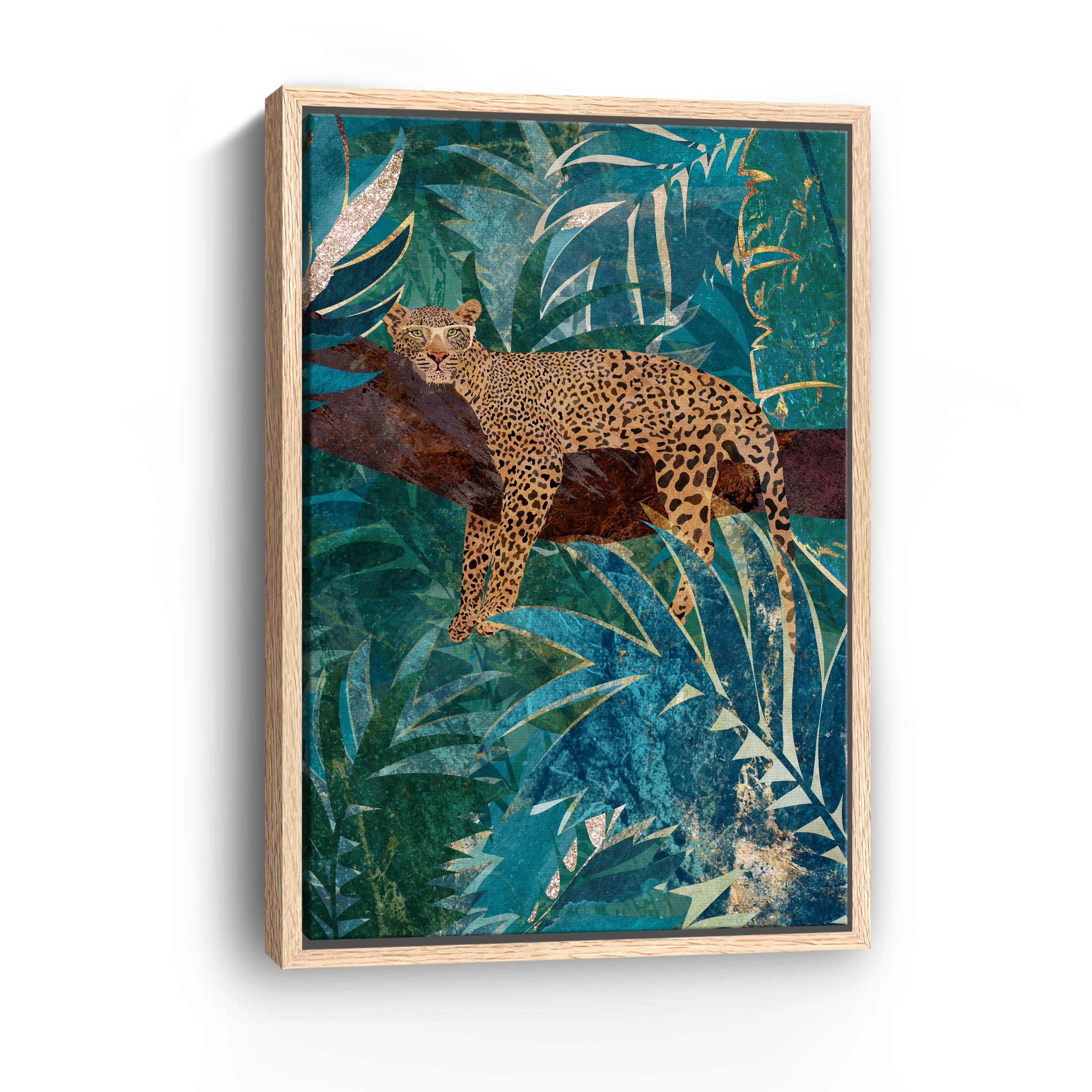 Manovski Lazy Leopard in the Jungle Canvas Giclee
