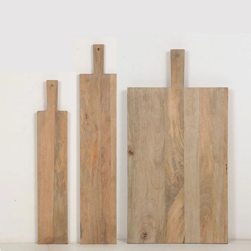 Rectangular Mango Wood Board, 33 x 6 in