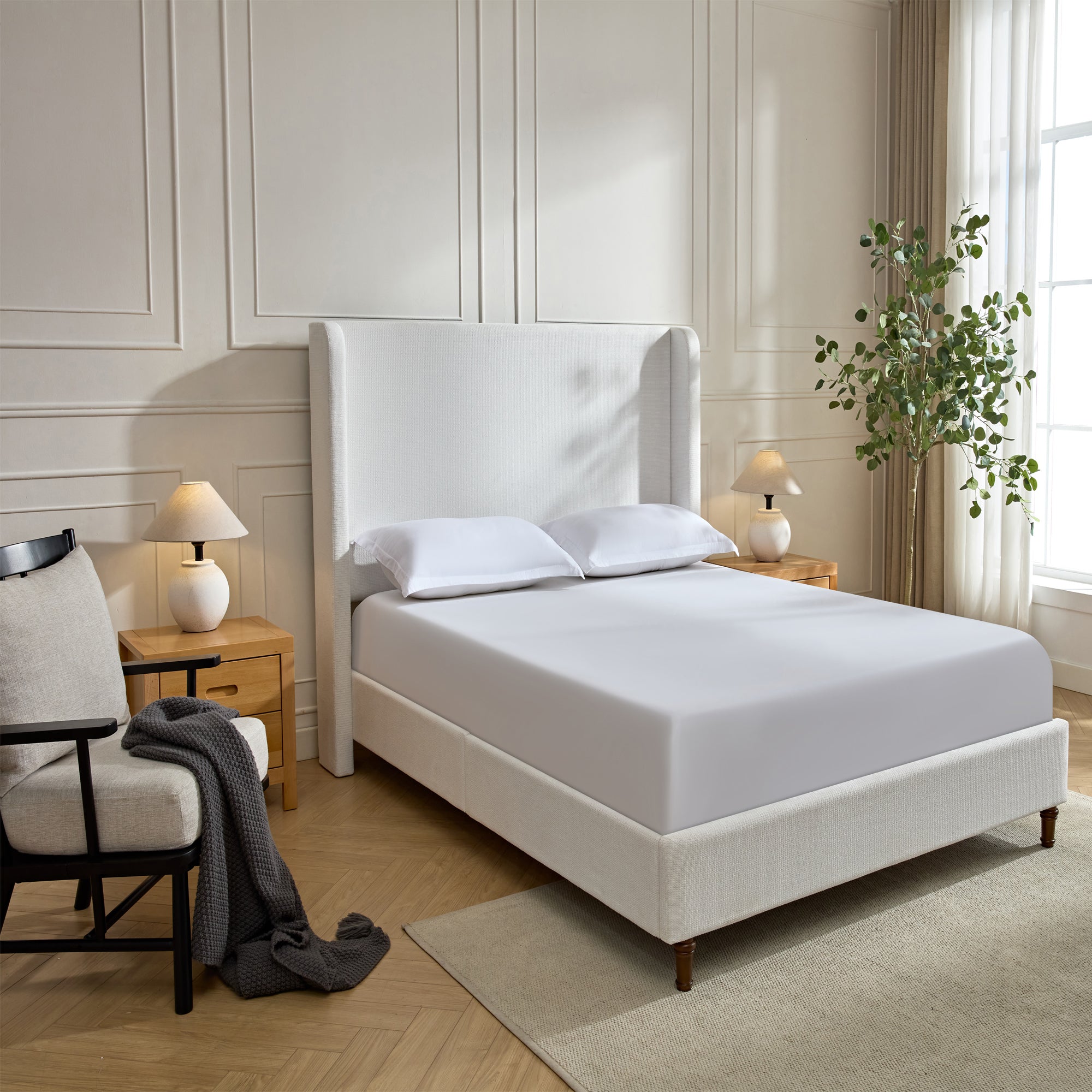Harper Tall Headboard Upholstered Bed