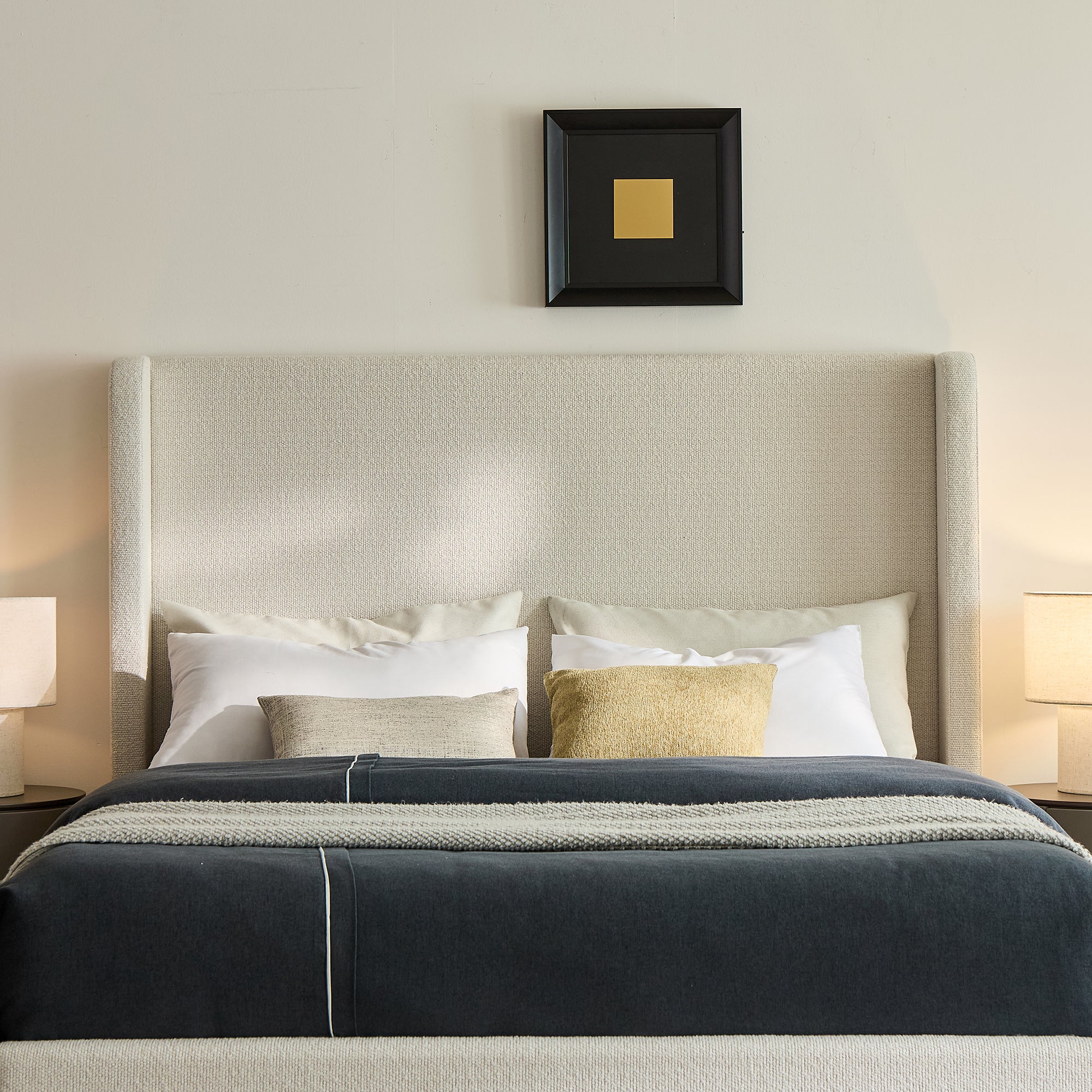 Harper Tall Headboard Upholstered Bed