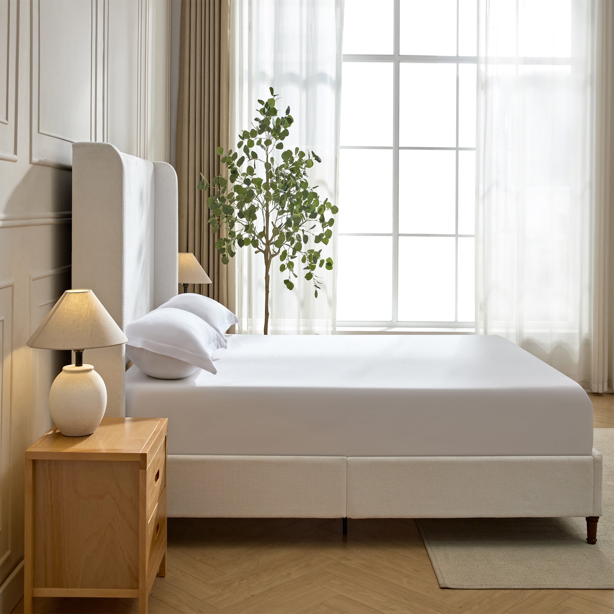 Harper Tall Headboard Upholstered Bed