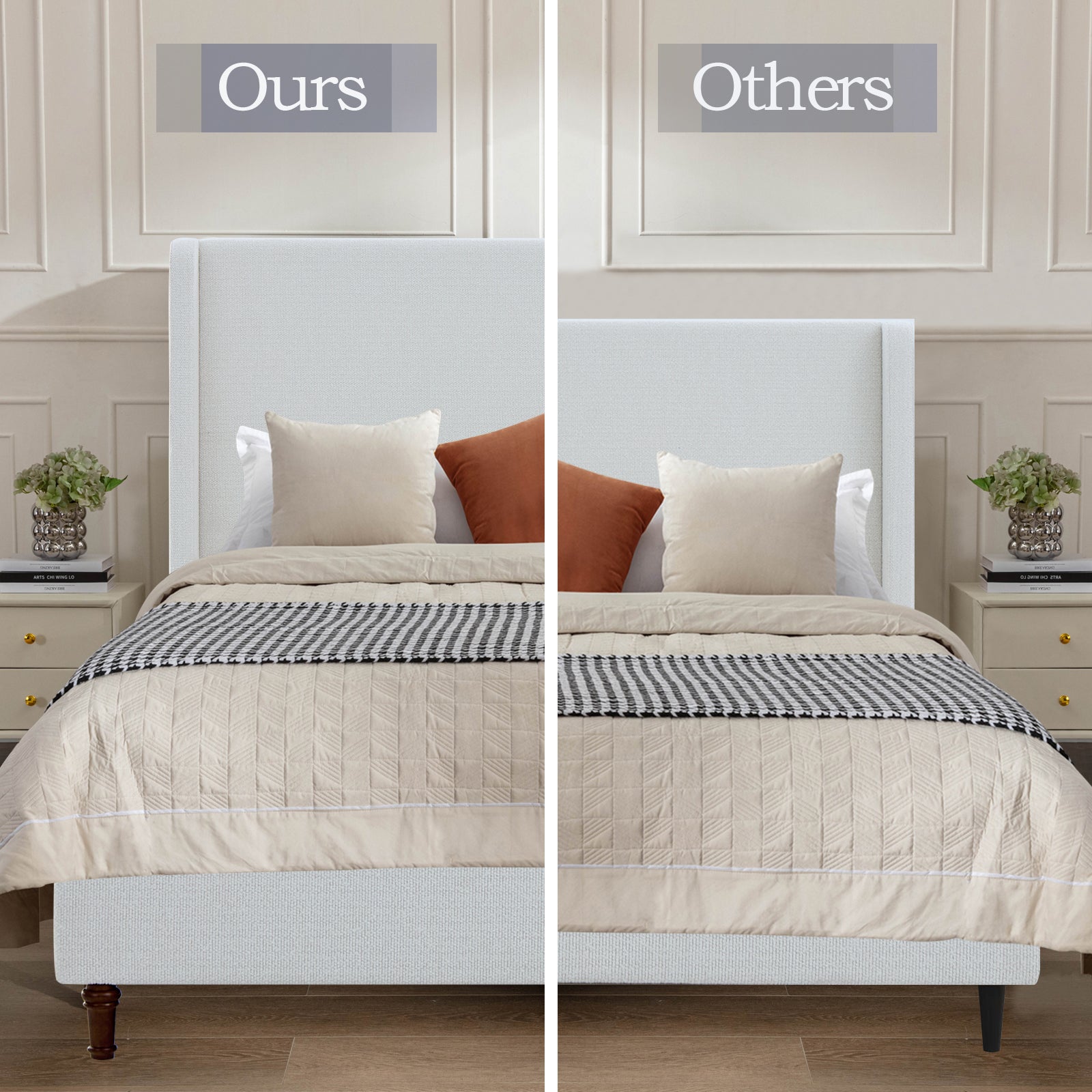 Harper Tall Headboard Upholstered Bed