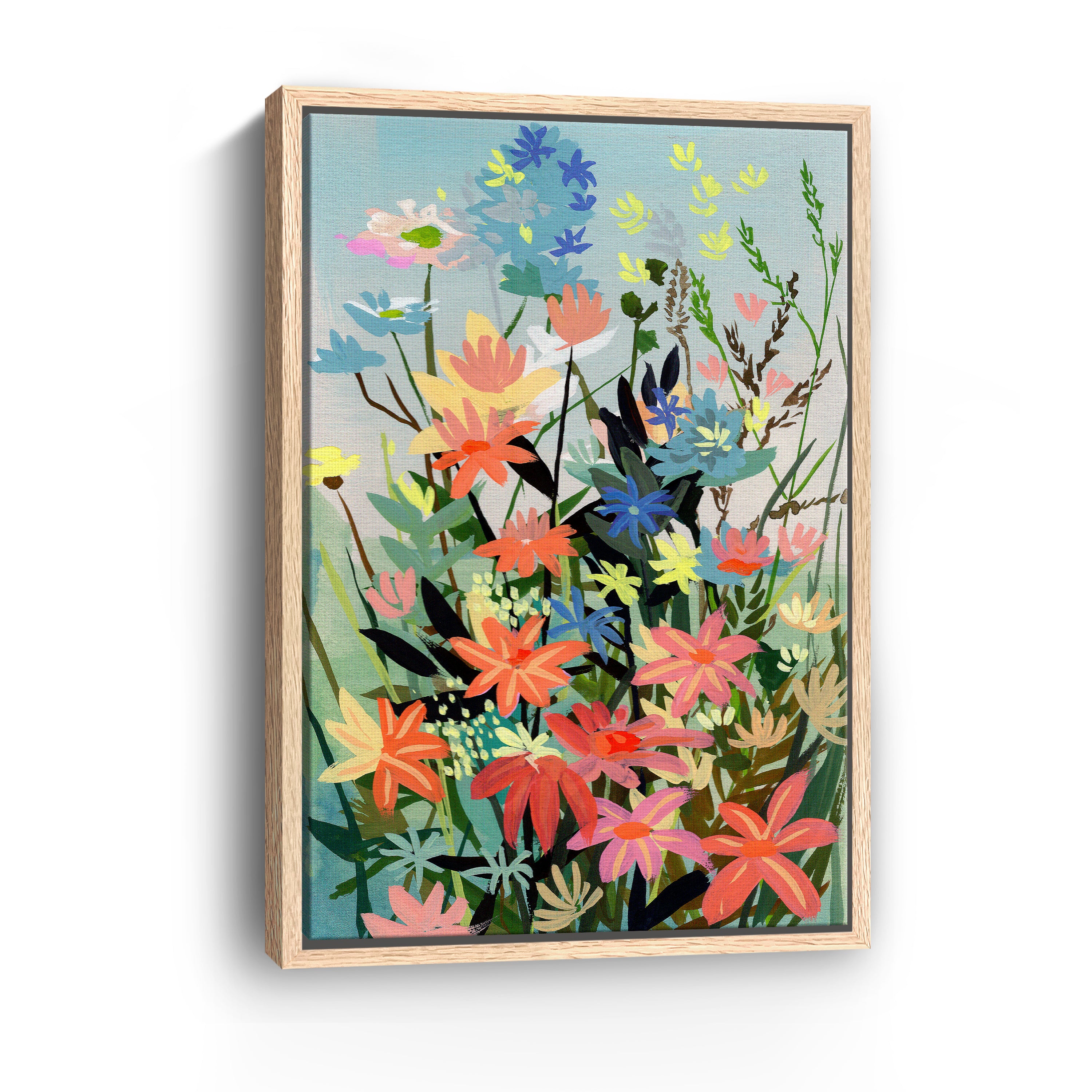 Pastel Wildflowers Canvas Giclee