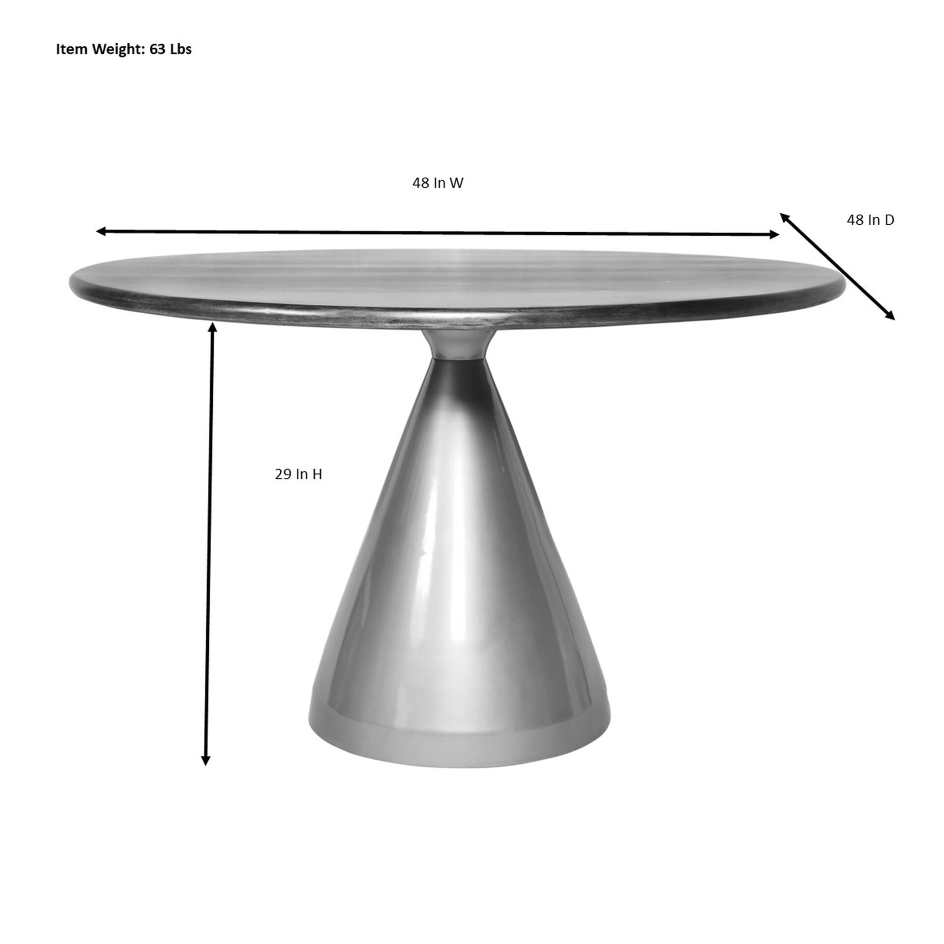 Gio Pedestal Dining Table 48"
