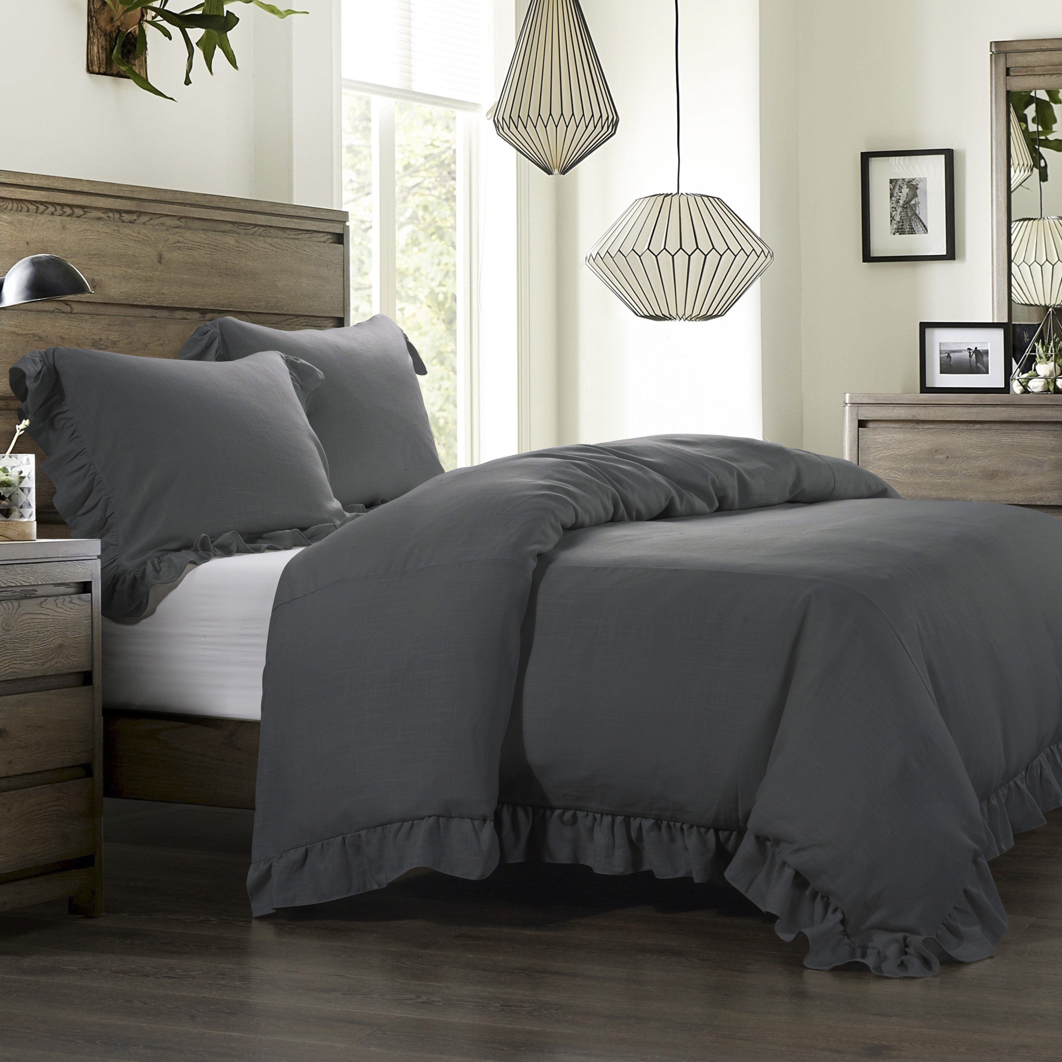 Lily Washed Linen Duvet Cover Set