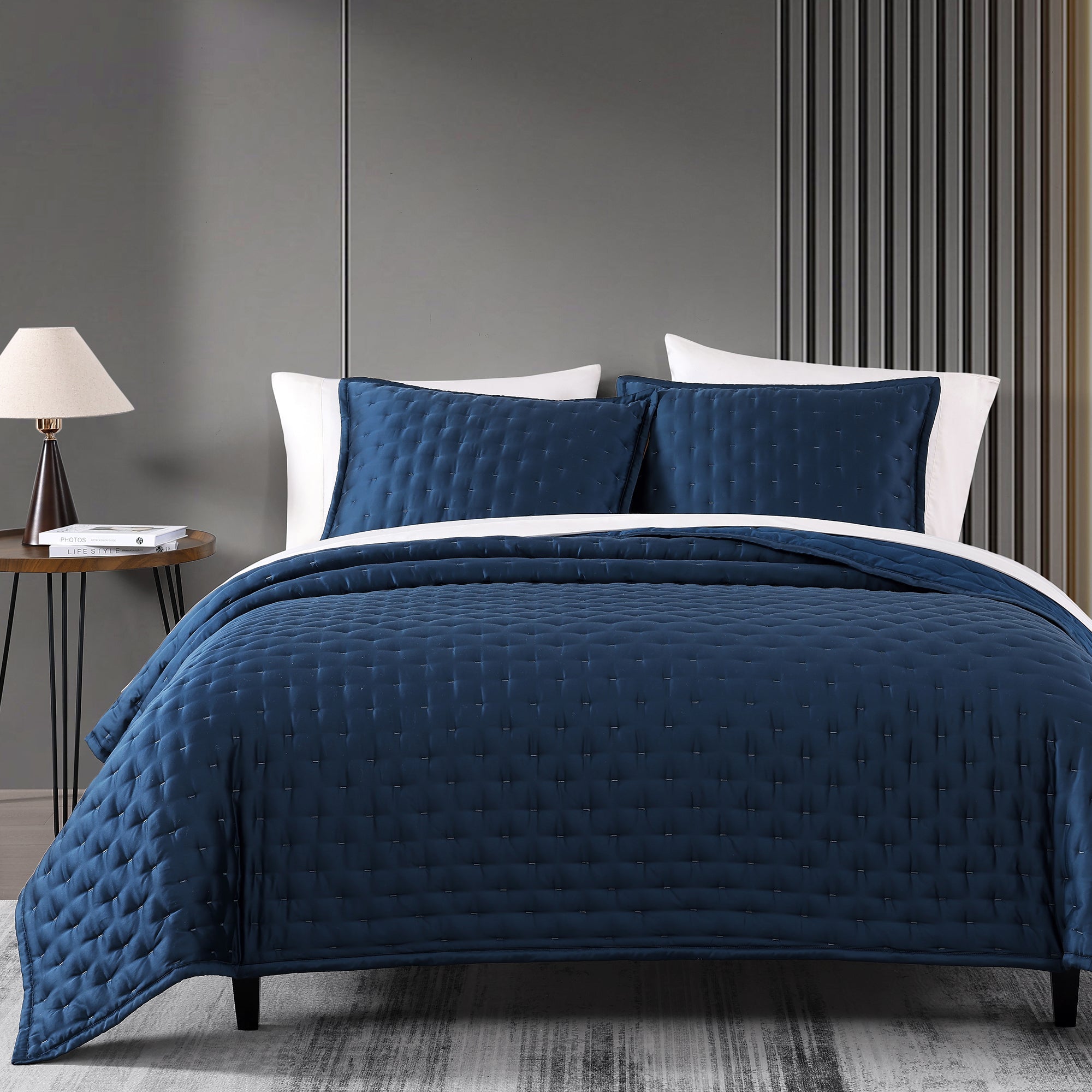 Eucalyptus Pintuck Quilt Set
