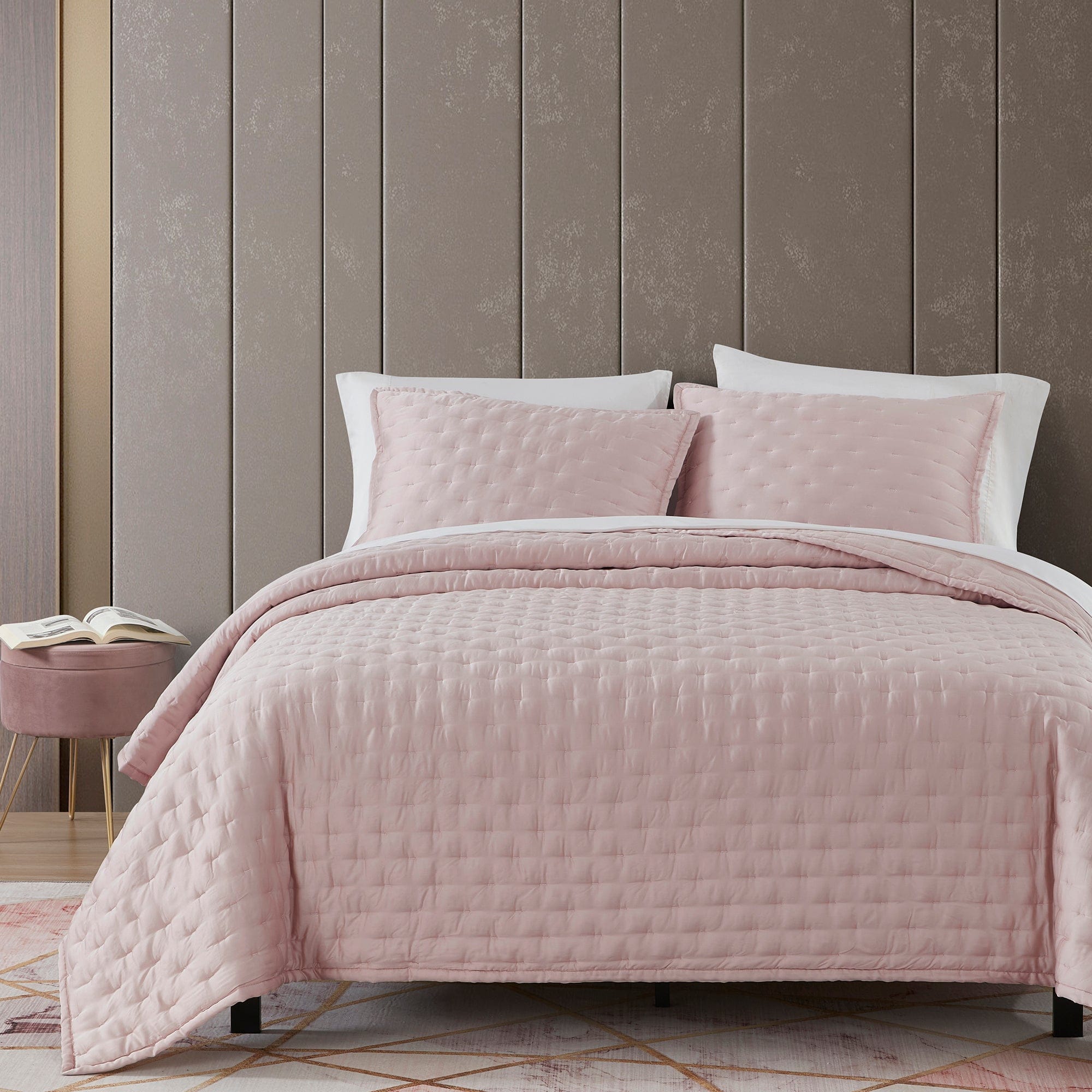 Eucalyptus Pintuck Quilt Set