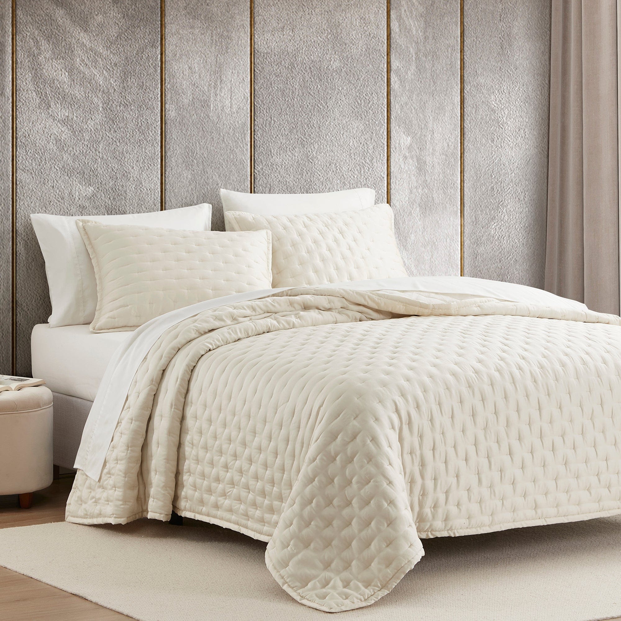 Eucalyptus Pintuck Quilt Set