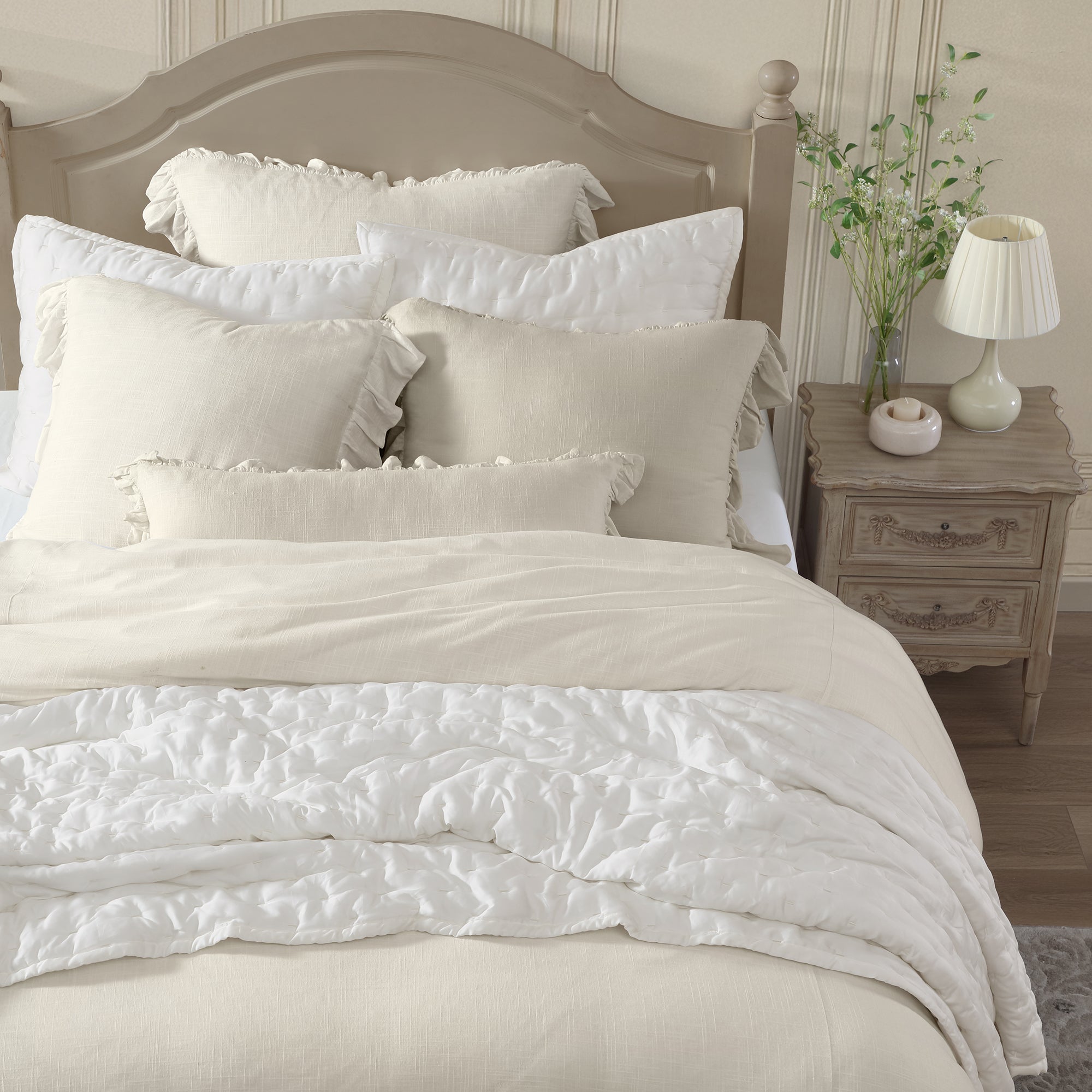 Eucalyptus Pintuck Quilt Set