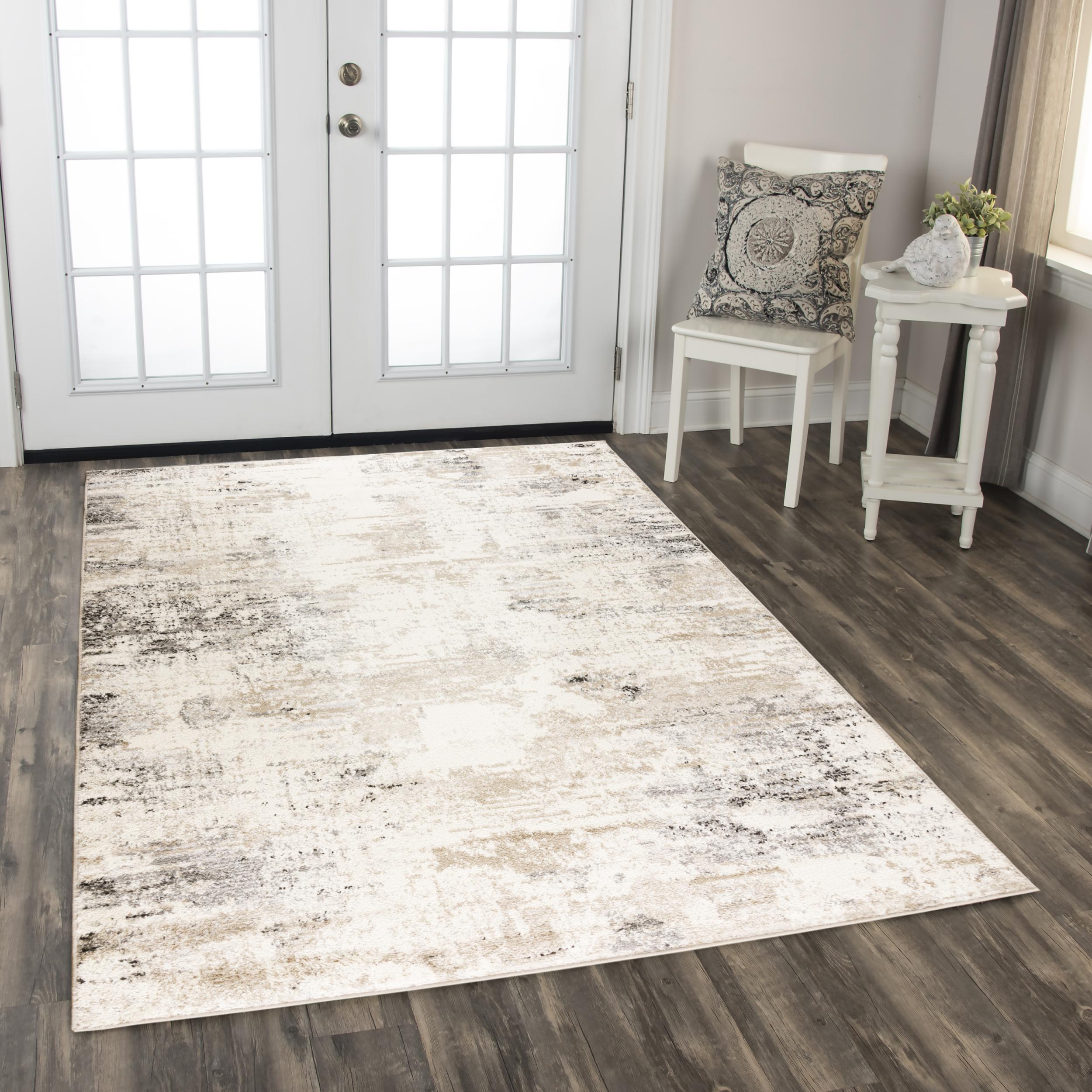 Palace Power Loomed Abstract Area Rug
